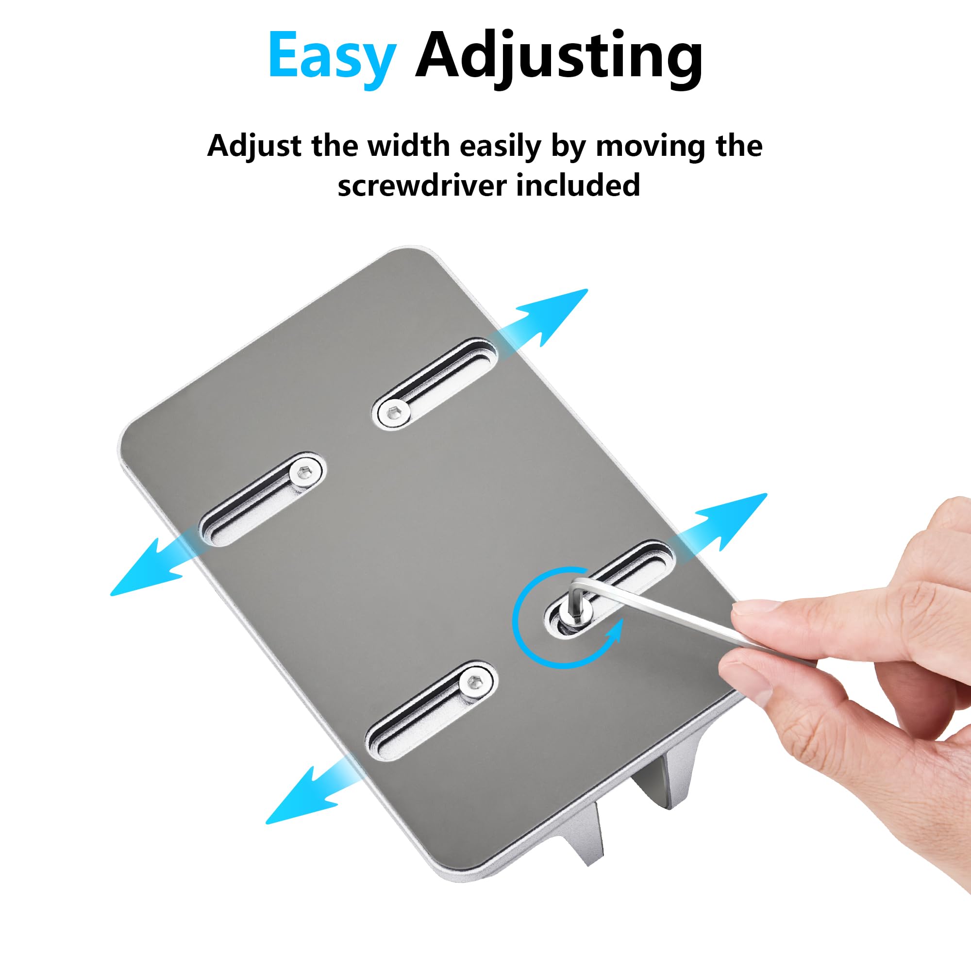 Jarlink Vertical Laptop Stand, Aluminum Laptop Holder Desktop Stand With Adjustable Dock Size (Up To 17.3 Inches) Compatible Wit