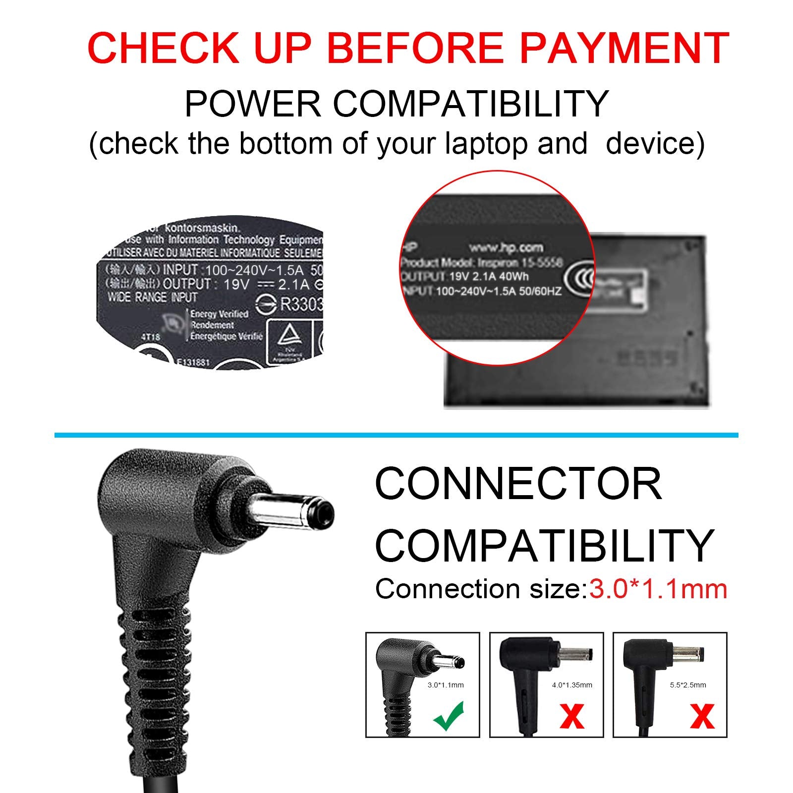 40W Ac Charger For Samsung Galaxy View Sm T670 T677 18.4Inches Tablet