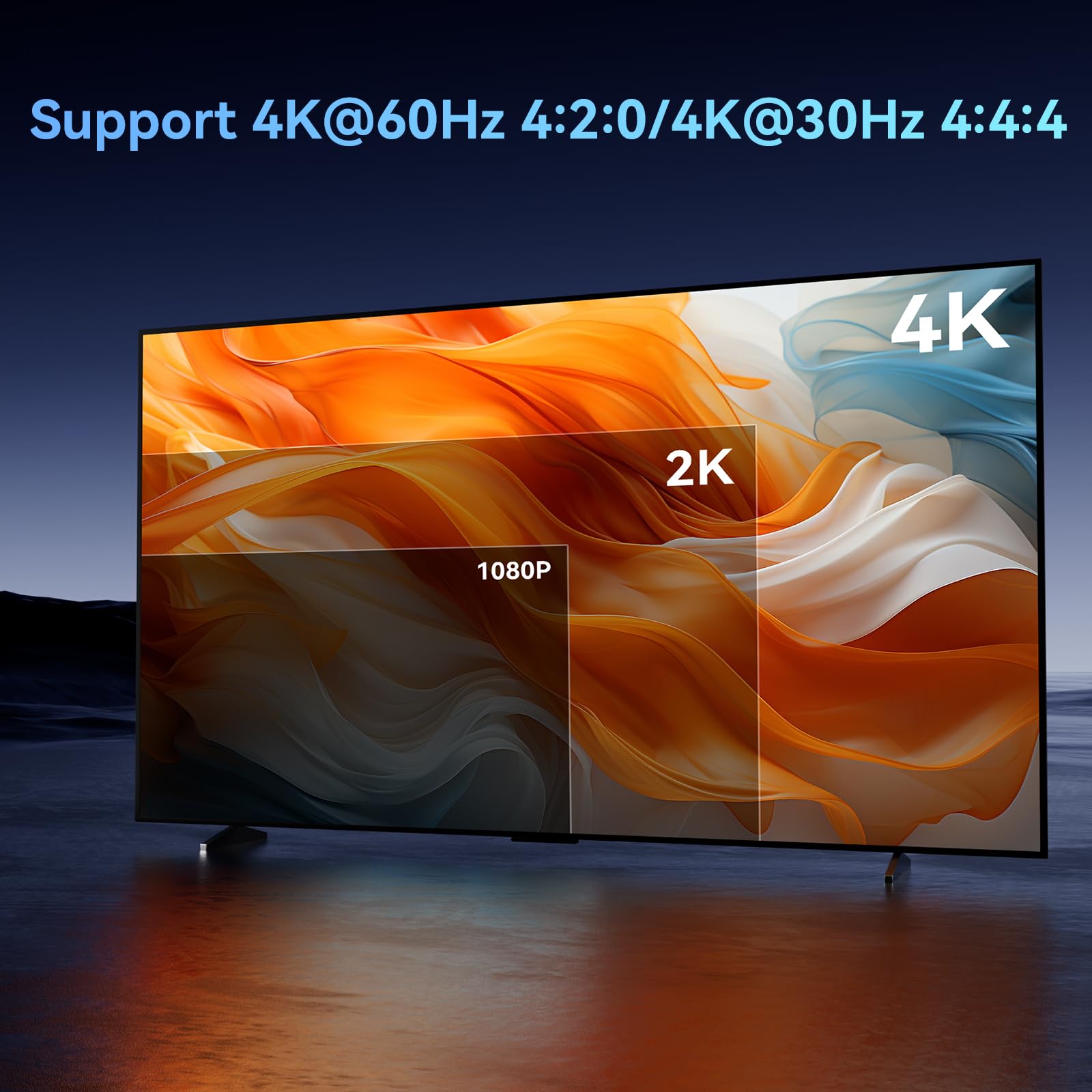 Cenmate Hdmi Splitter 1 In 8 Out, 8 Port Hdmi Splitter Support 4K@60Hz 4:4:4 8 Bit Duplicate/Mirror, Hdmi 2.0, 18 Gbps, Edid, Hd