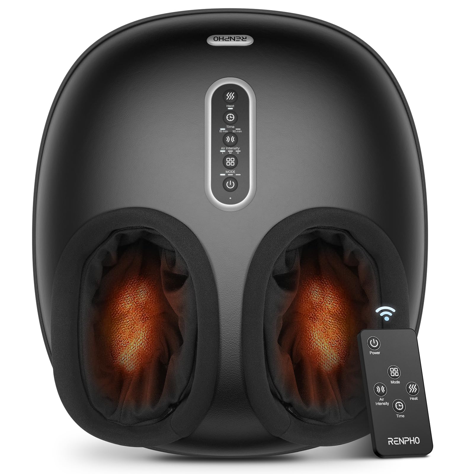 Renpho Foot Massager With Heat, Shiatsu Foot Massager With Remote, Foot Warmer With 3 Kneading Modes & 3 Squeezing Intensities,