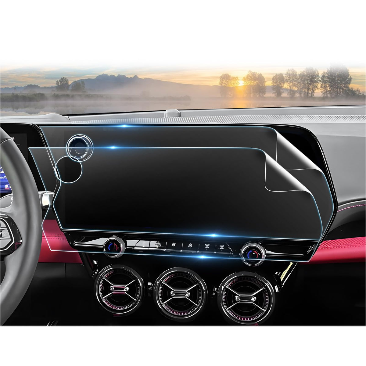 2 Pack Blazer Ev/Traverse/Equinox Ev /Silverado Ev 2024 2025 Screen Protector, For Chevy Blazer Ev 2024 2025 (Lt/Rs), 2024 2025 Traverse (Ls/ Lt/ Z71/ Rs), 2024 2025 Equinox Ev (2Lt/ 2Rs/ 3Lt/ 3Rs) Accessories 17.7' 2Pcs Nano Foils