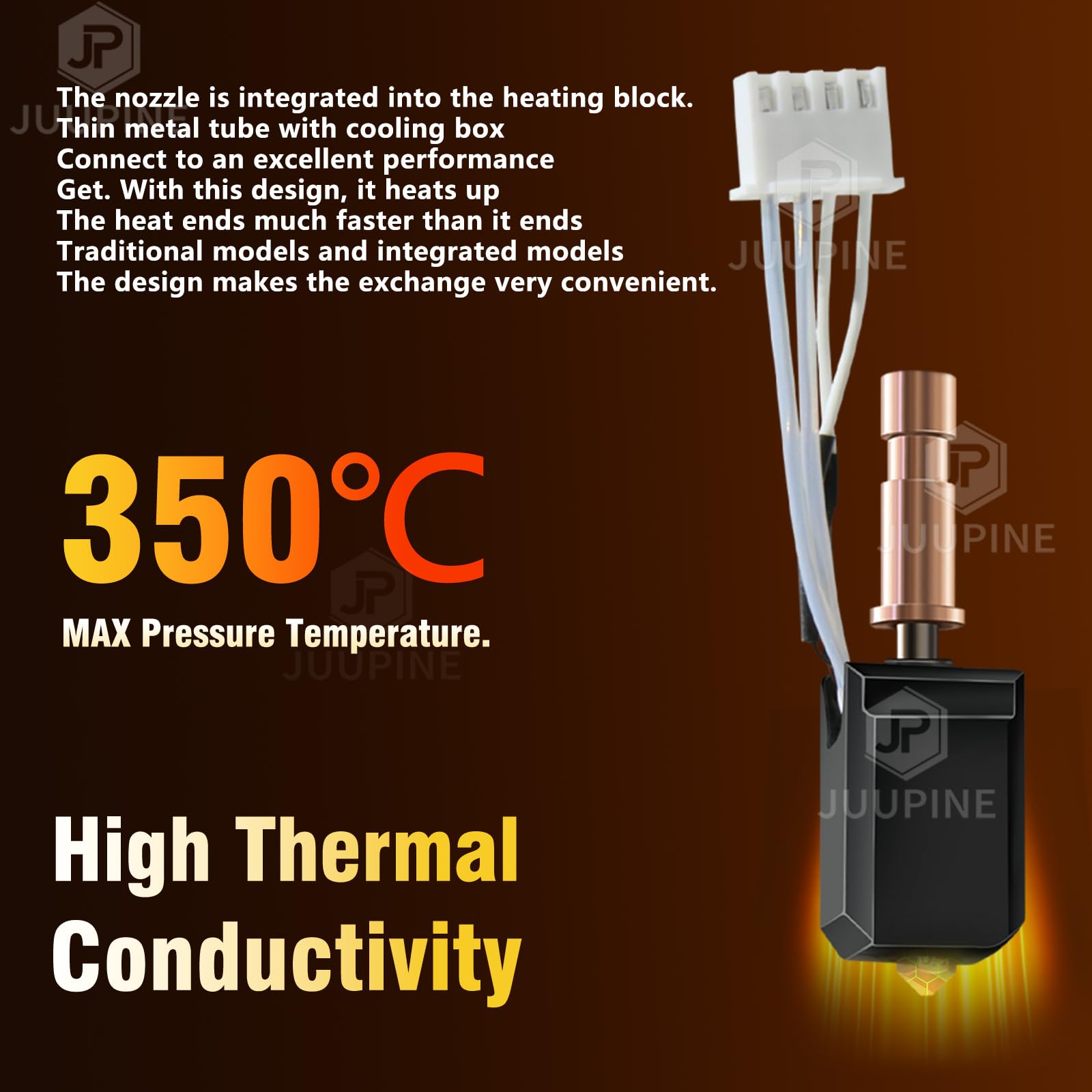 Upgraded 3 Pack Hardened Ceramic Hotend For Kobra S1 Combo 0.2Mm 0.4Mm 0.6Mm Stainless Steel Print Head Extruder Kit Hot End Hea