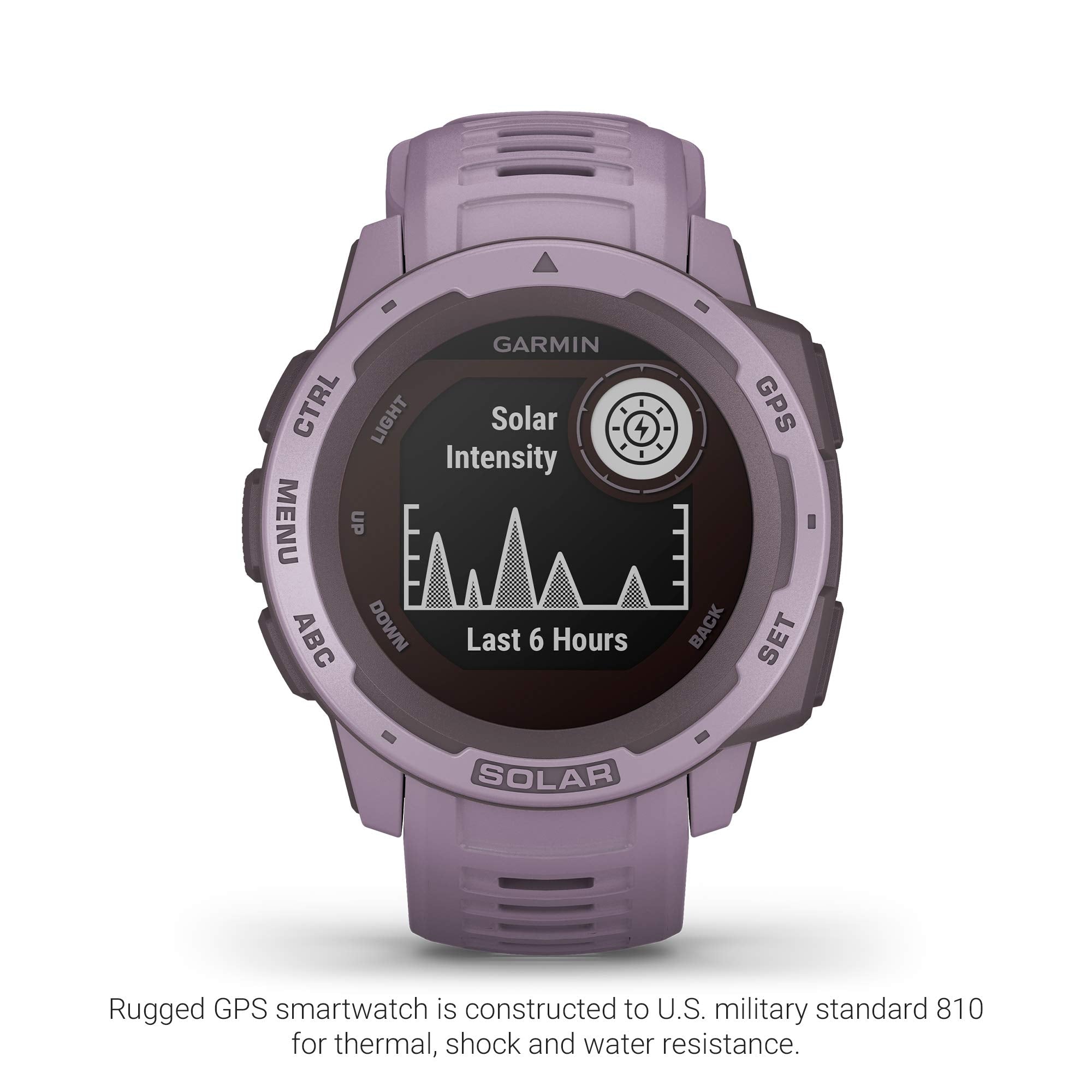 Garmin Instinct Solar, Rugged Outdoor Smartwatch With Solar Charging Capabilities, Built-In Sports Apps And Health Monitoring, O