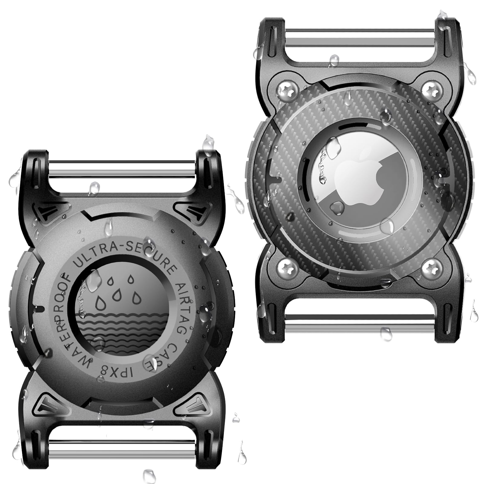 Oneonta 2 Pack Airtag Dog Collar Holder Waterproof | Airtag Dog | Dog Airtag Holder |Airtag Holder For Dog Collar | Apple Airtag