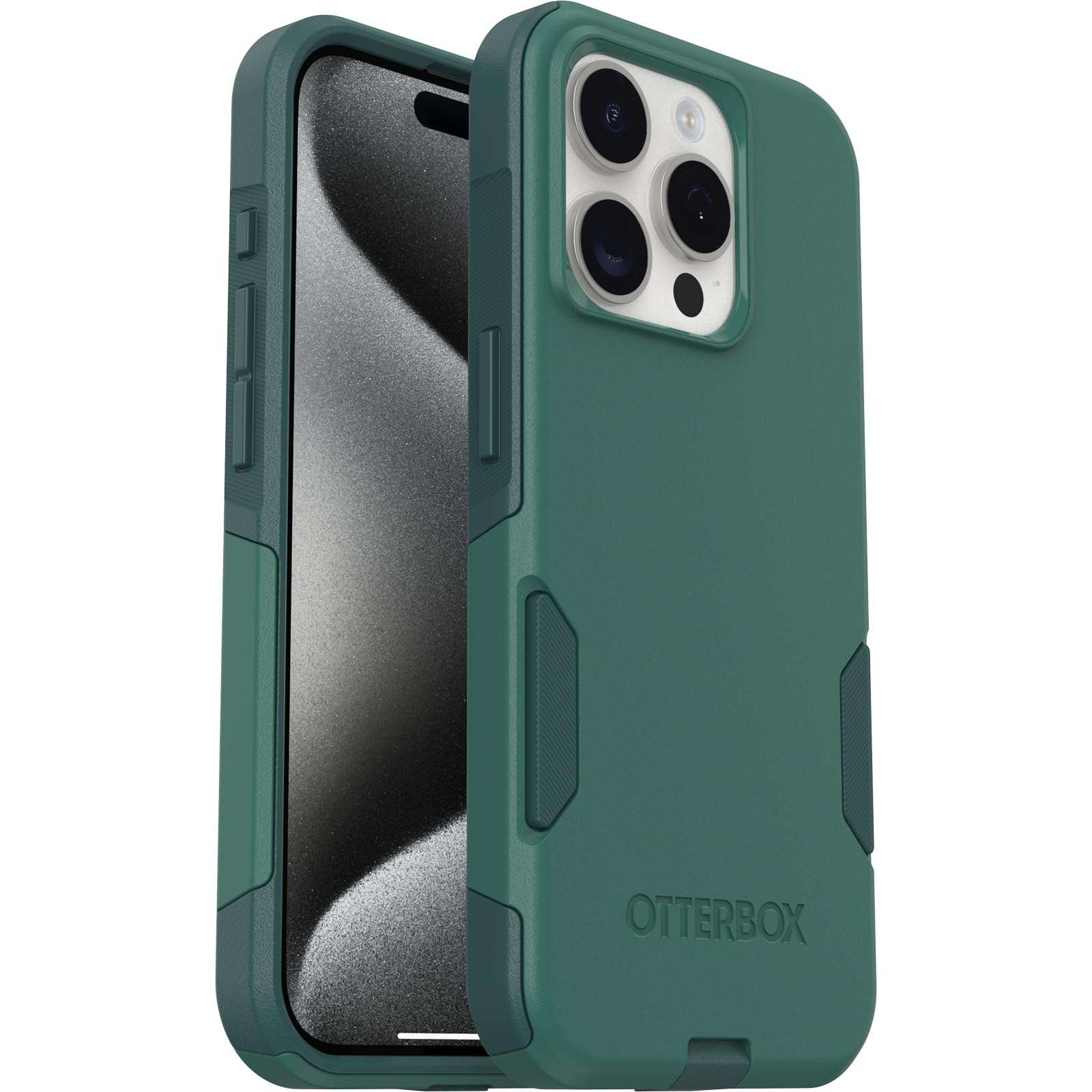 Otterbox Iphone 15 Pro (Only) Commuter Series Case   Get Your Greens, Slim & Tough, Pocket Friendly, With Port Protection