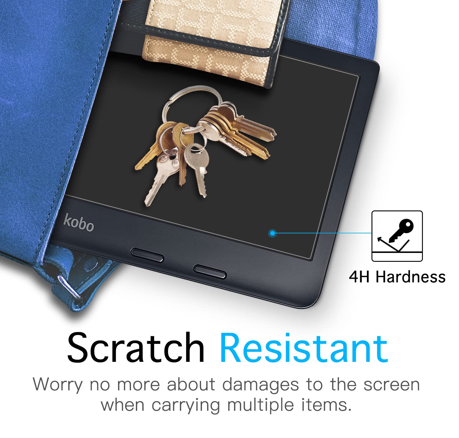 MoKo 2 Pack Matte Screen Protector Fits Kobo Libra Colour 7 Inches 2024/Kobo Libra 2 E Reader 7' 2021, Premium PET Anti Glare Screen Protective Film Screen Protector