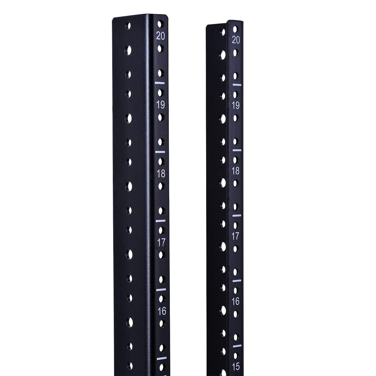 RackPath 20U Vertical Server Rack Rail Pair Kit, DIY Rack Build, 12-24 ...