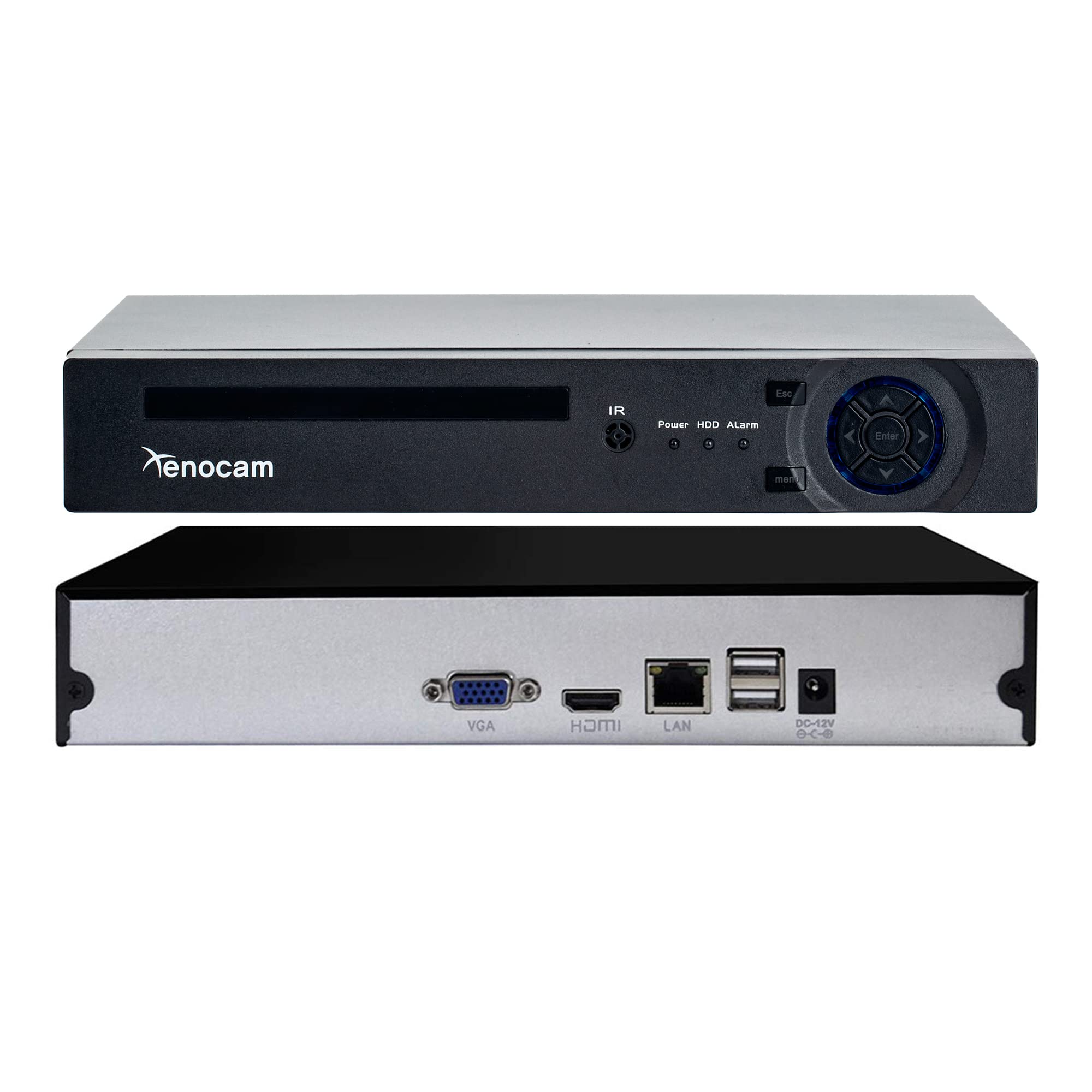 Xenocam H.265 16Ch Cctv Nvr For 5Mp/4Mp/3Mp/2Mp 2.0 Ip Camera Metal Network Video Recorder P2P For Cctv System Hard Disk Is Not 