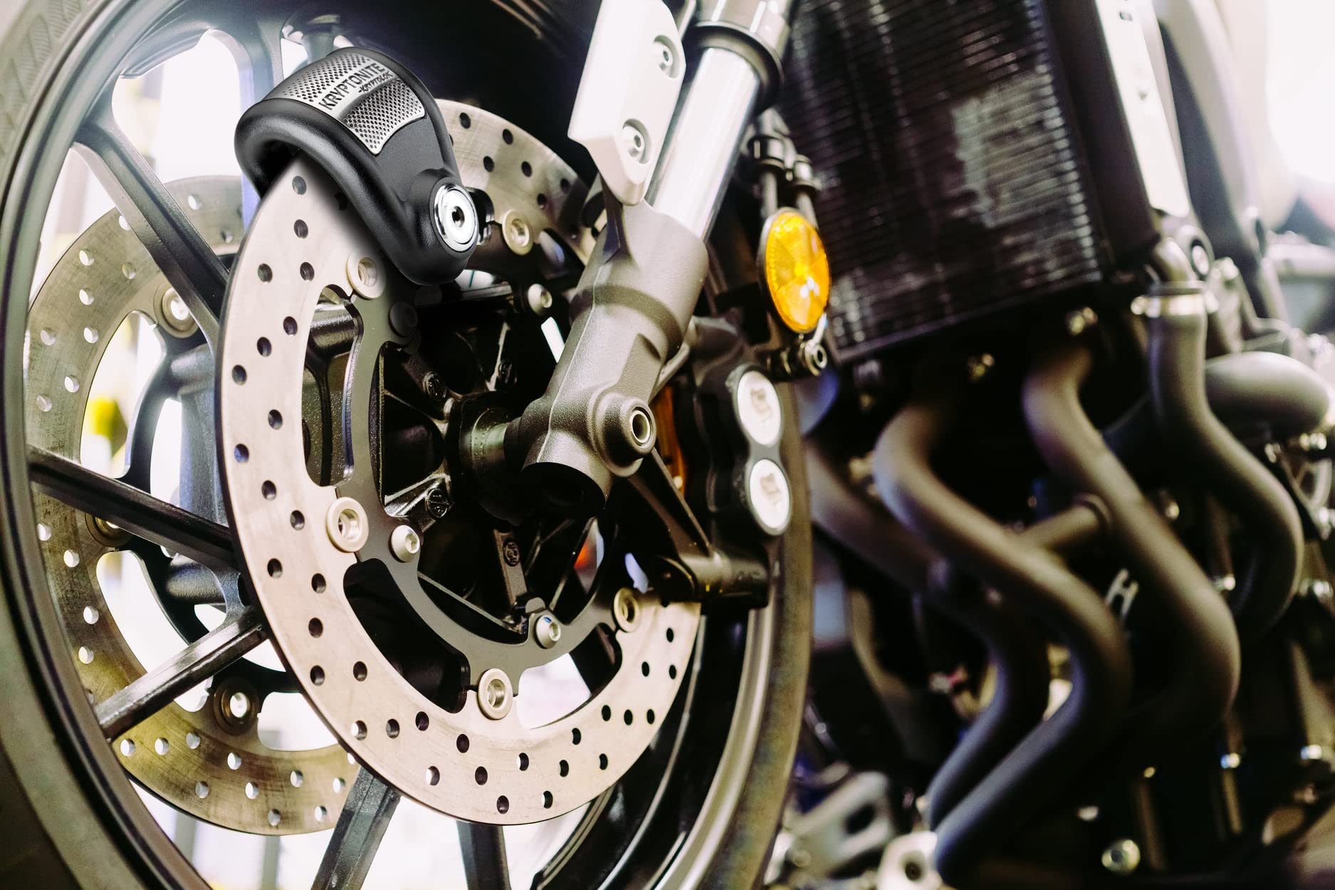 Kryptonite Kryptolok Alarm Disc Lock Motorcycle Disc Brake Lock