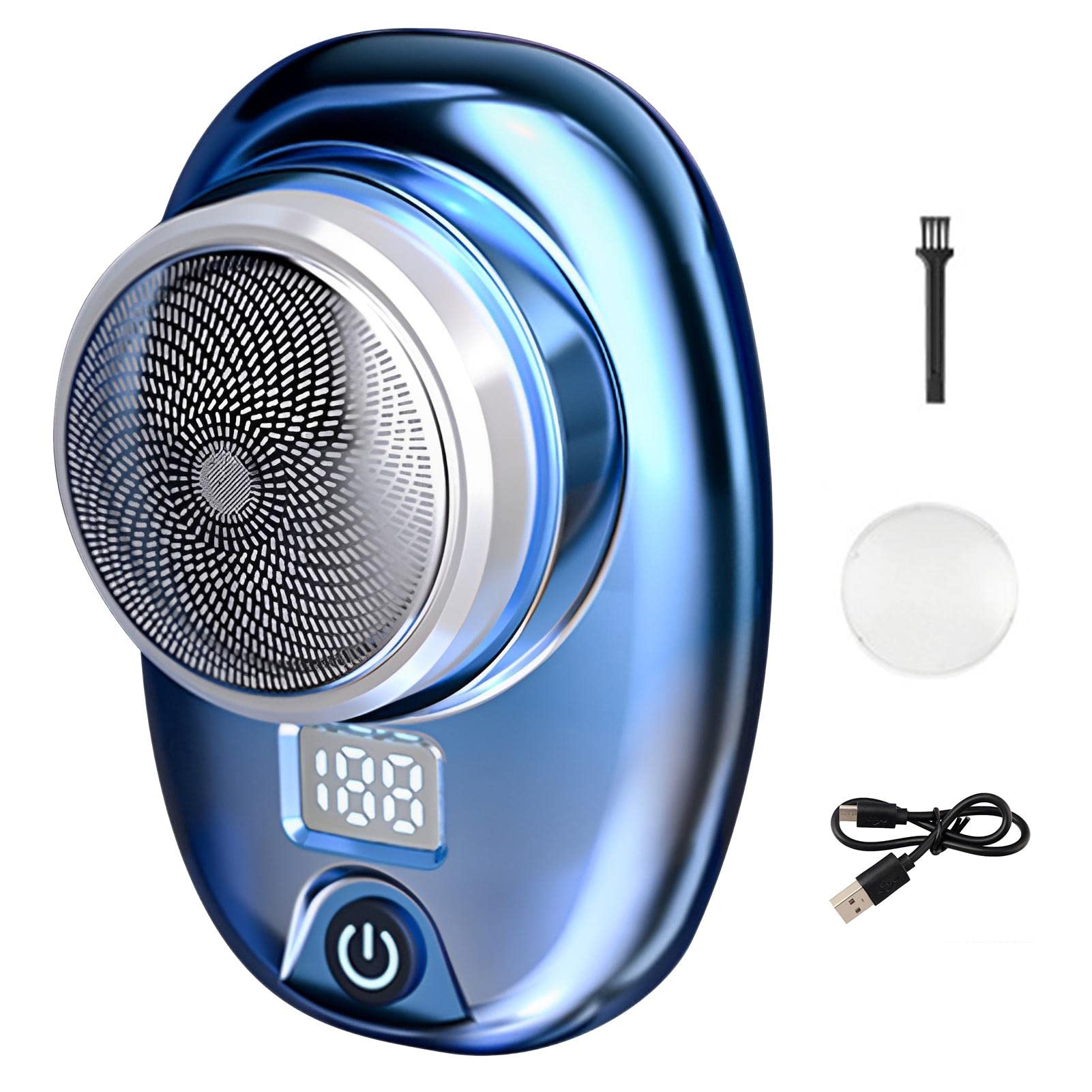 Electric Shaver, Mini Shaver Portable Electric Shaver For Men, Usb C Fast Charging, Pocket Size Shaver Wet And Dry Razor, Easy U
