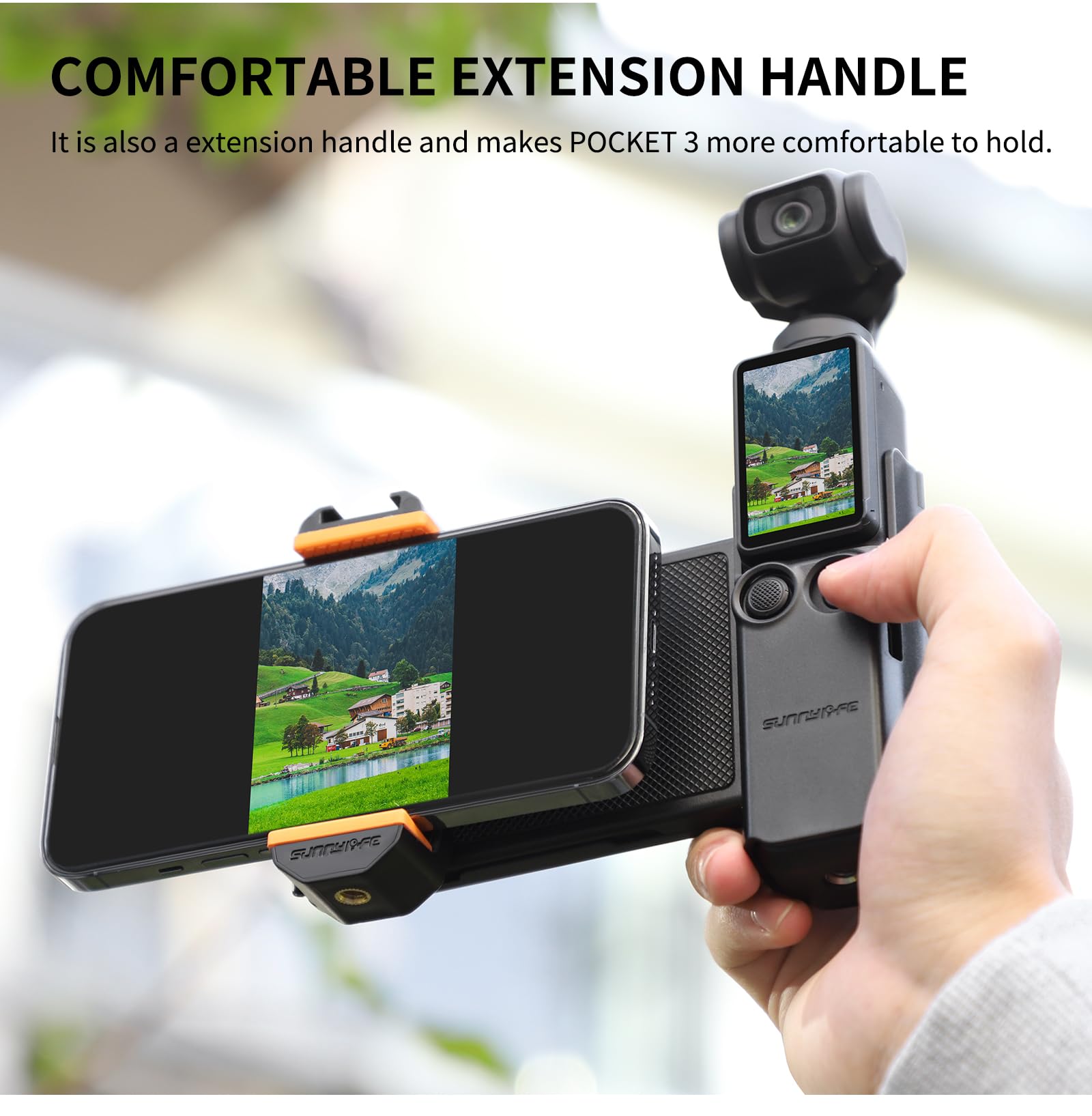 Liboqiao Phone Holder Mount Compatible With Dji Osmo Pocket 3,Microphone Tripod Expansion Mount Extension Adapter With 1/4   Thr