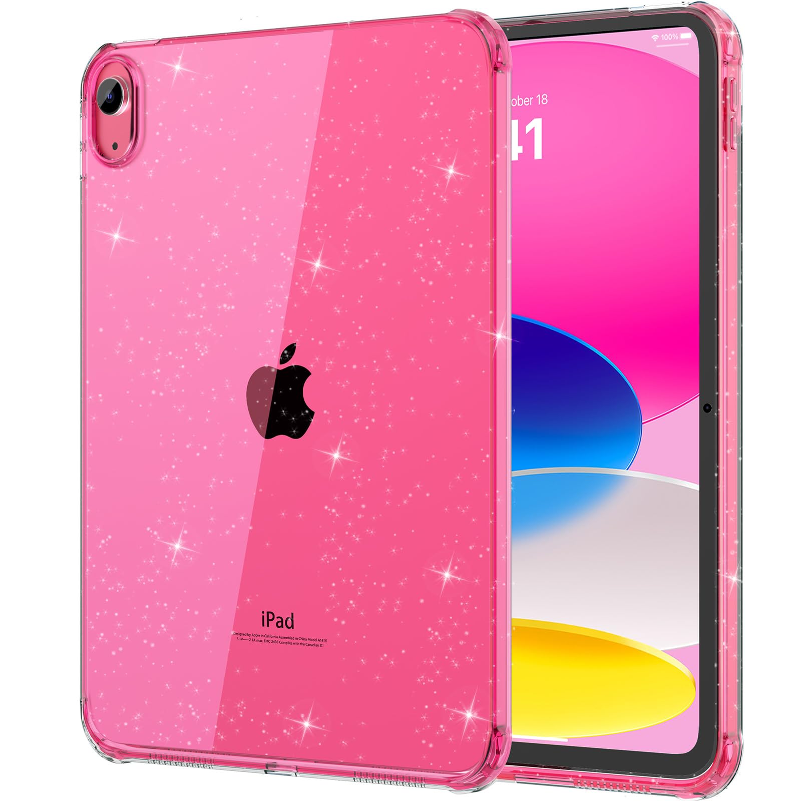 MoKo Clear Case for iPad(A16) 11th Generation 2025 11-inch/10th Generation 2022 10.9 inch, Lightweight Soft TPU, Anti-Scratch Ul