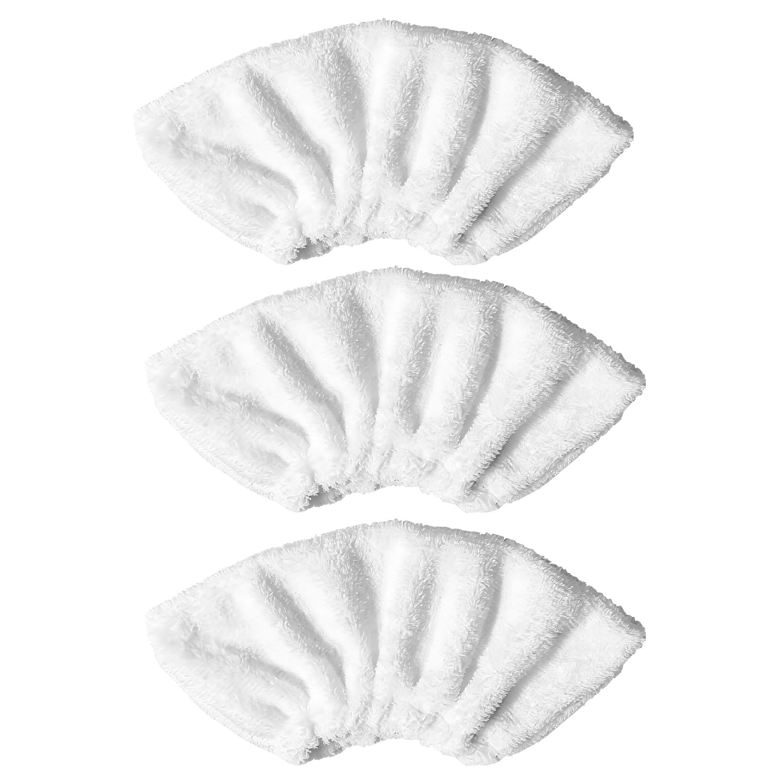 Phueut Thick Absorbent Steam Mop Towel Sleeves(3Pack), Reusable Wet & Dry Mopping Cloths for Bathroom, Kitchen, Tile Surface an