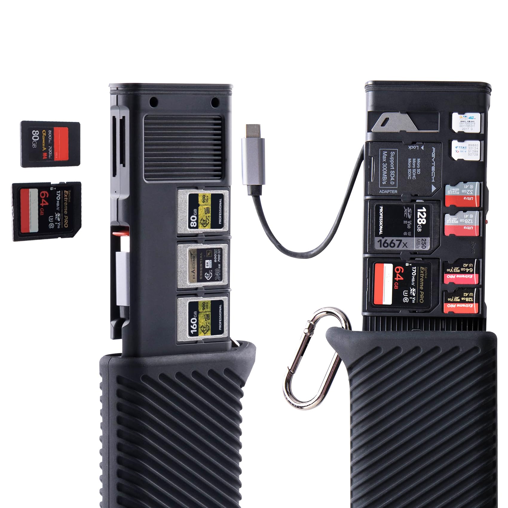 Pgytech Createmate Usb 3.2 Cfexpress A Card Reader 10Gbps Sd Card Reader For Photographer (Cfexpress A, Black)