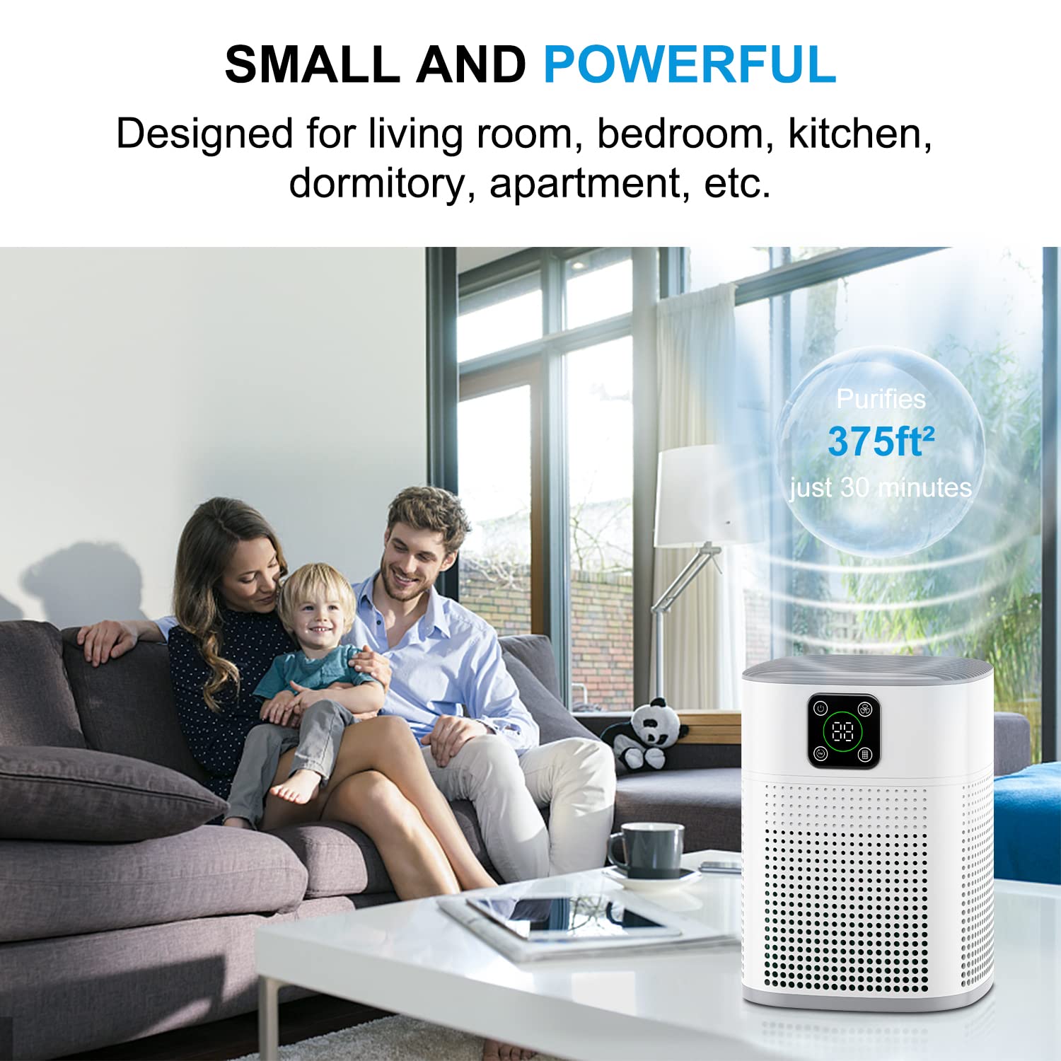 Air Purifiers For Bedroom   Honeyuan H13 Hepa Air Purifier For Home Large Room 322 Sqft, Air Purifiers With 360