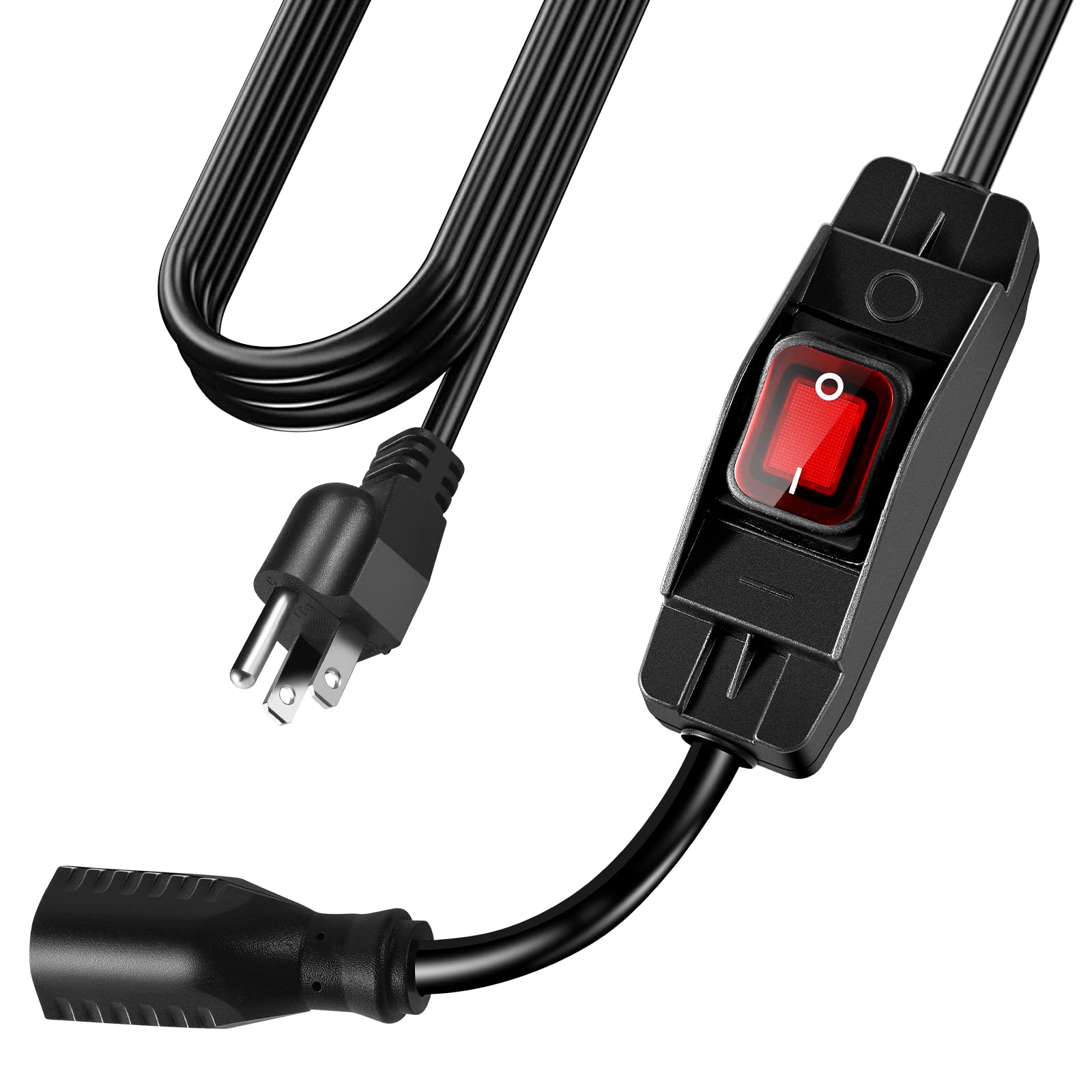 Makevivi Extension Cord With Switch On/Off Waterproof Switch 6Ft No Plugging And Unplugging Invintage Stereo Devices Without Bui