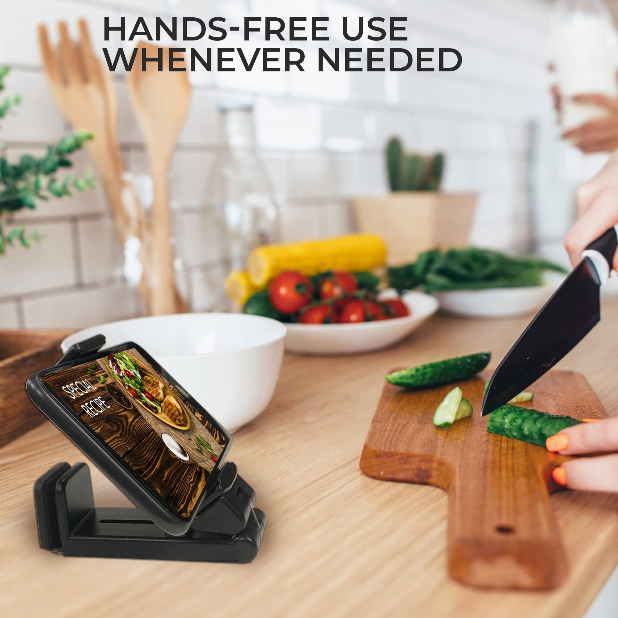 Travel Depot Foldable Phone Holder For Desk - Airplane Phone Holder Mount - Baby Plane Travel Essentials - Portable Cell Phone H