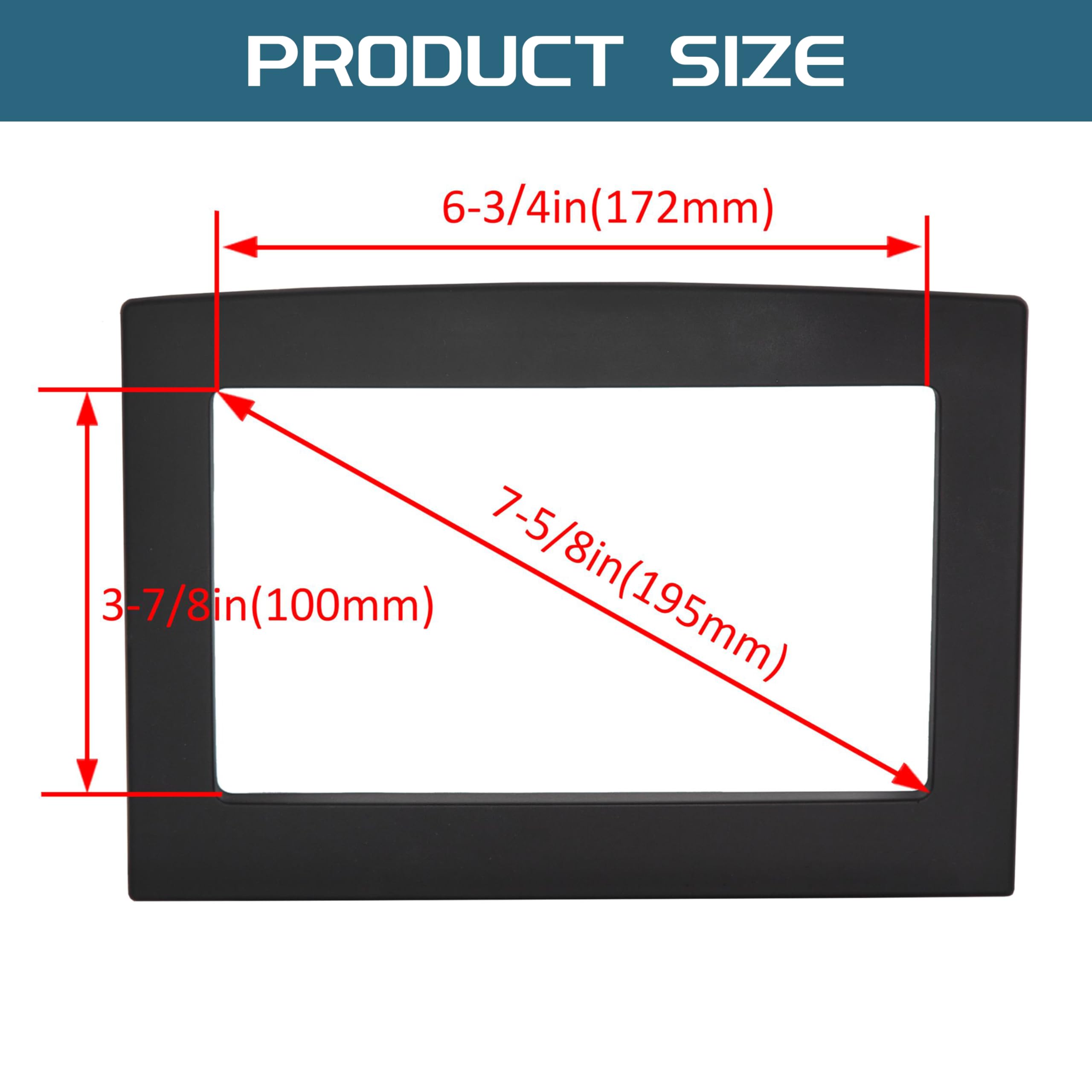 Kuafu Double Din Dash Kit Compatible With 2006 2010 Dodge Ram 1500 2500 3500 Chassis Cab Crew Cab Pickup Radio Dash Installation
