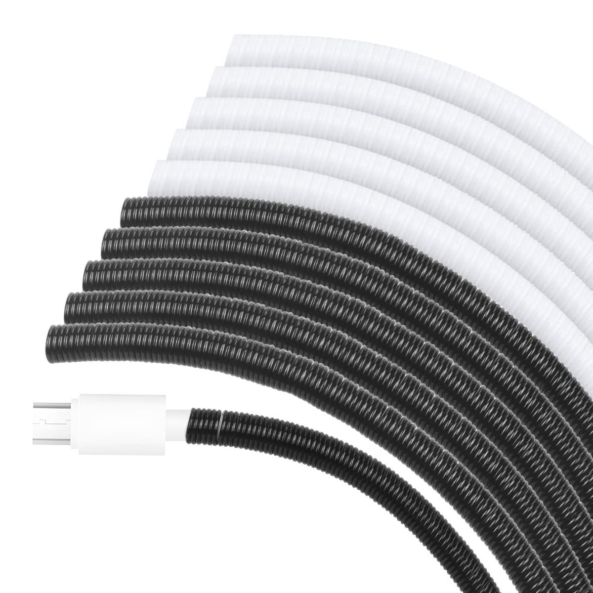 Fyy Cable Protector,Spiral Data Cable Protective Sleeve,[10 Pcs] Prevent Pets From Biting The Cable Charger Cable Saver Protecto