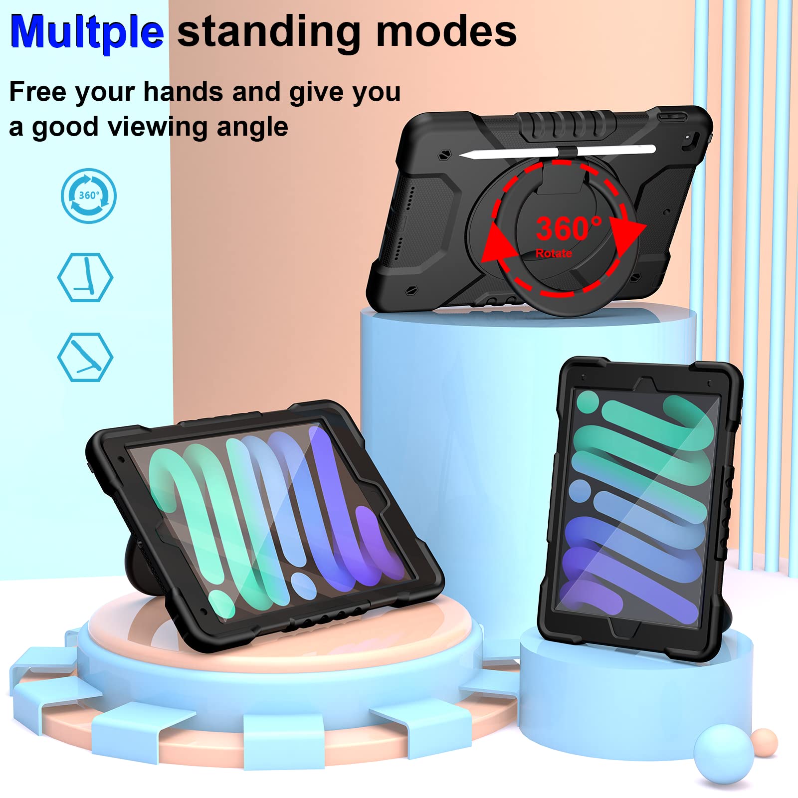 Ipad 9Th/8Th/7Th Generation Ipad Case, Case For Ipad 10.2 Inch Case Compatible With Ipad 10.2 Inch 2021/2020/2019 Shockproof Rug