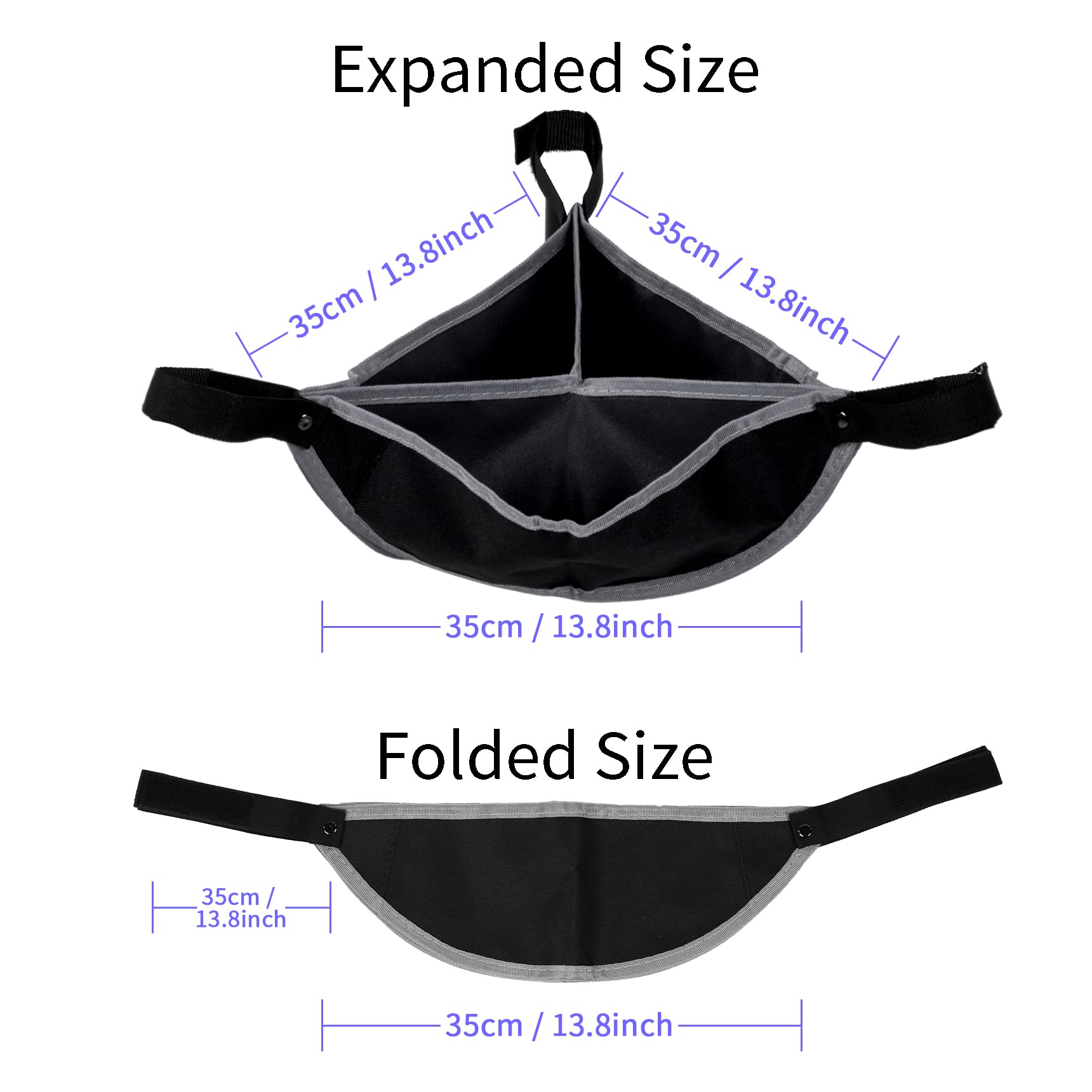 Selens Universal Tripod Weight Stone Bag Portable Outdoor Heavy Duty Sandbag Butler Pouch To Light Stand Legs Grey