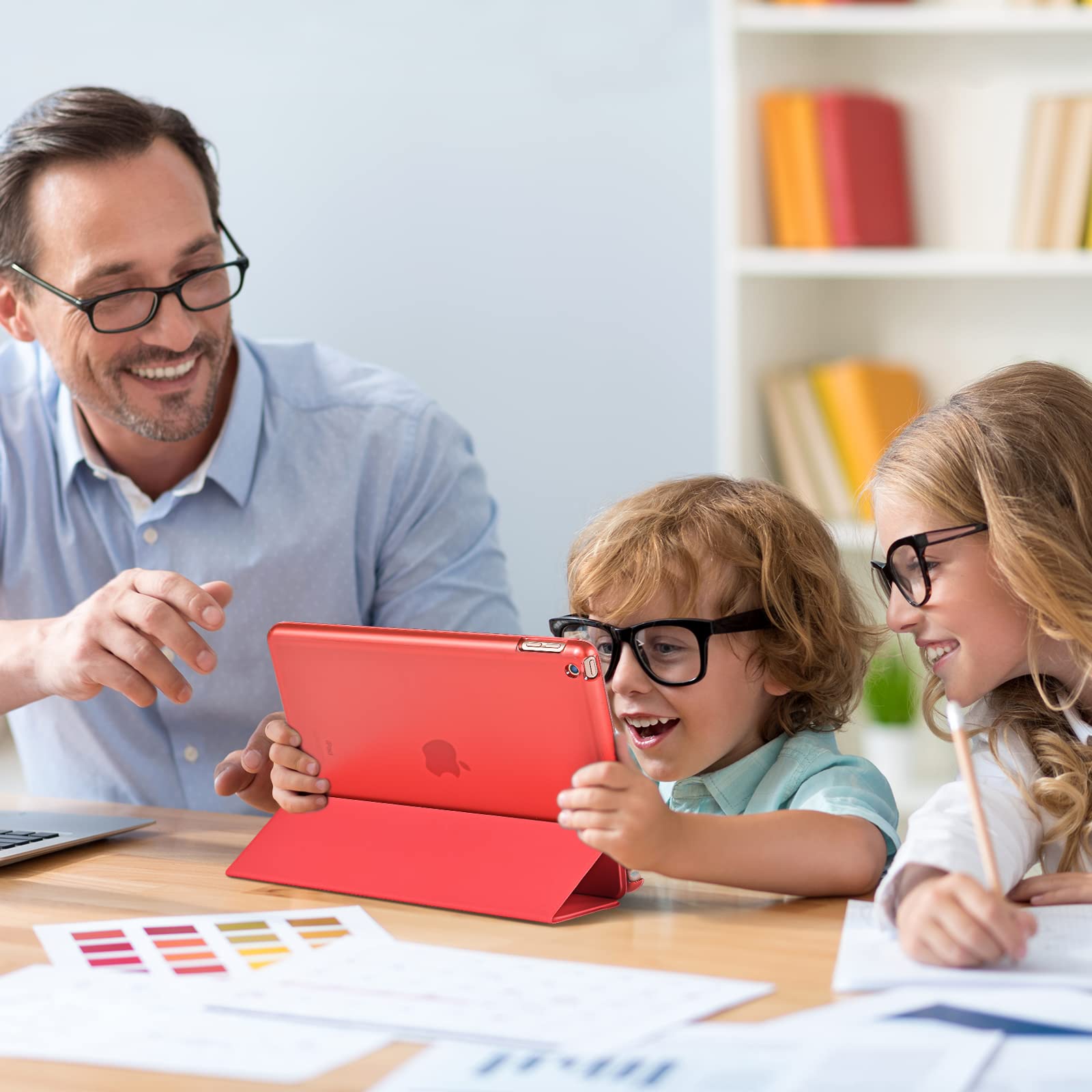 Procase For Ipad 9Th Generation 2021/ Ipad 8Th Generation 2020/ Ipad 7Th Generation 2019 Case, Ipad 10.2 Case Ipad Cover 9Th Generation  Red