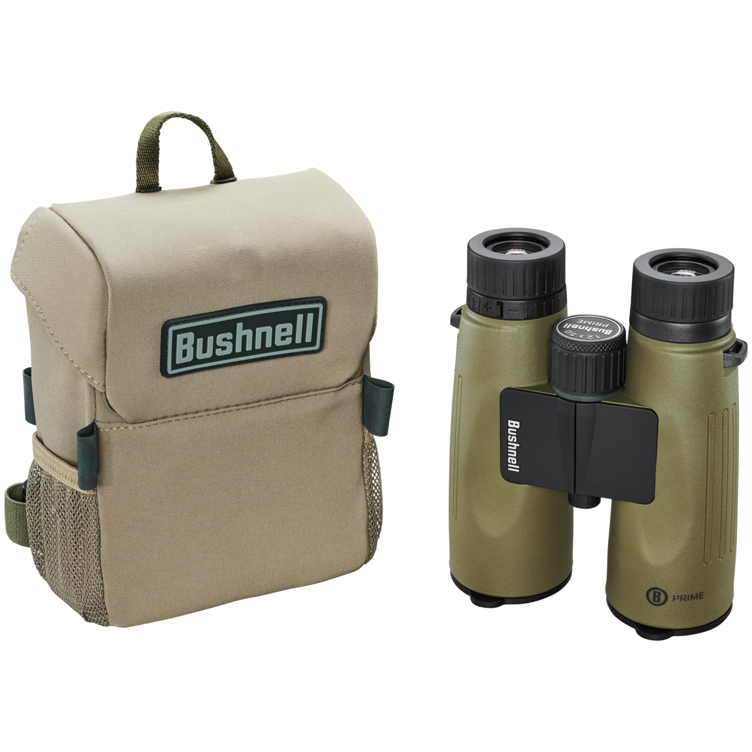 Bushnell Prime 12X50 Binocular And Vault Bino Caddy Combination Pack, Waterproof Hunting Binocular With Rugged Binocular Pouch F