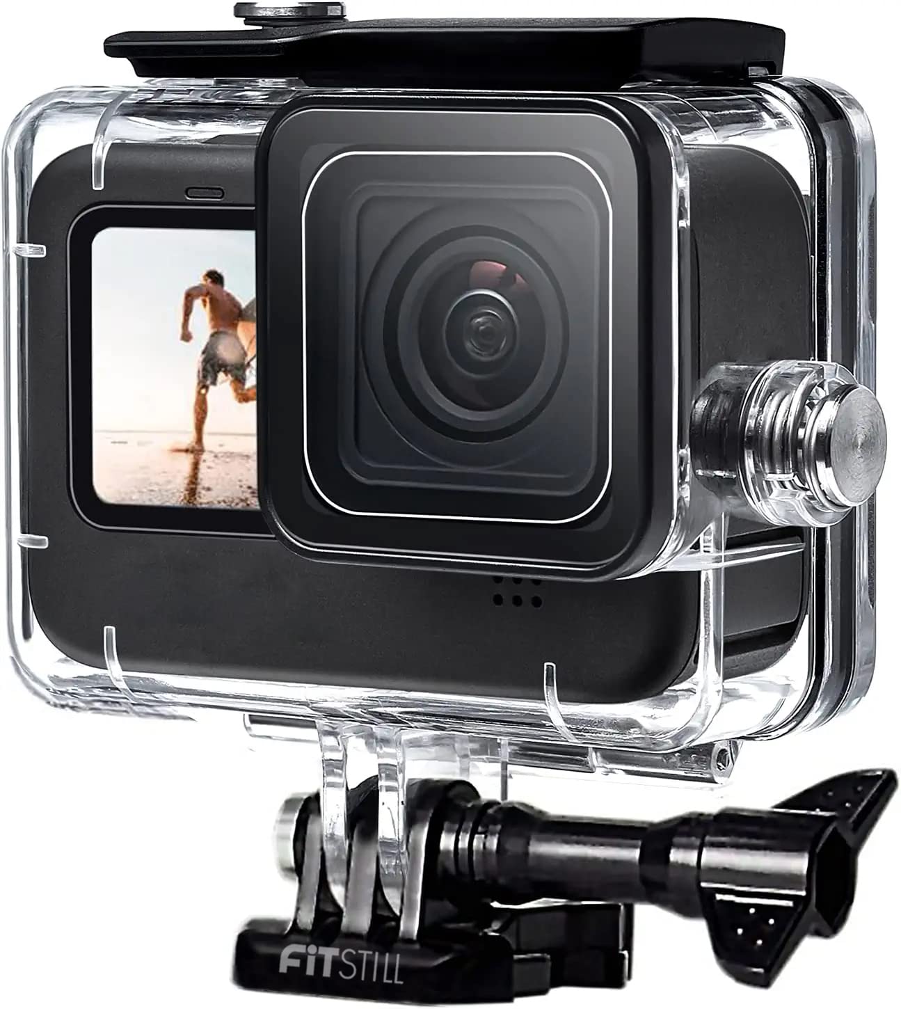 Fitstill 196Ft/60M Waterproof Case For Go Pro Hero 13/Hero12 Black/Hero11 Black/Hero10 Black/Hero9 Black,Protective Underwater D