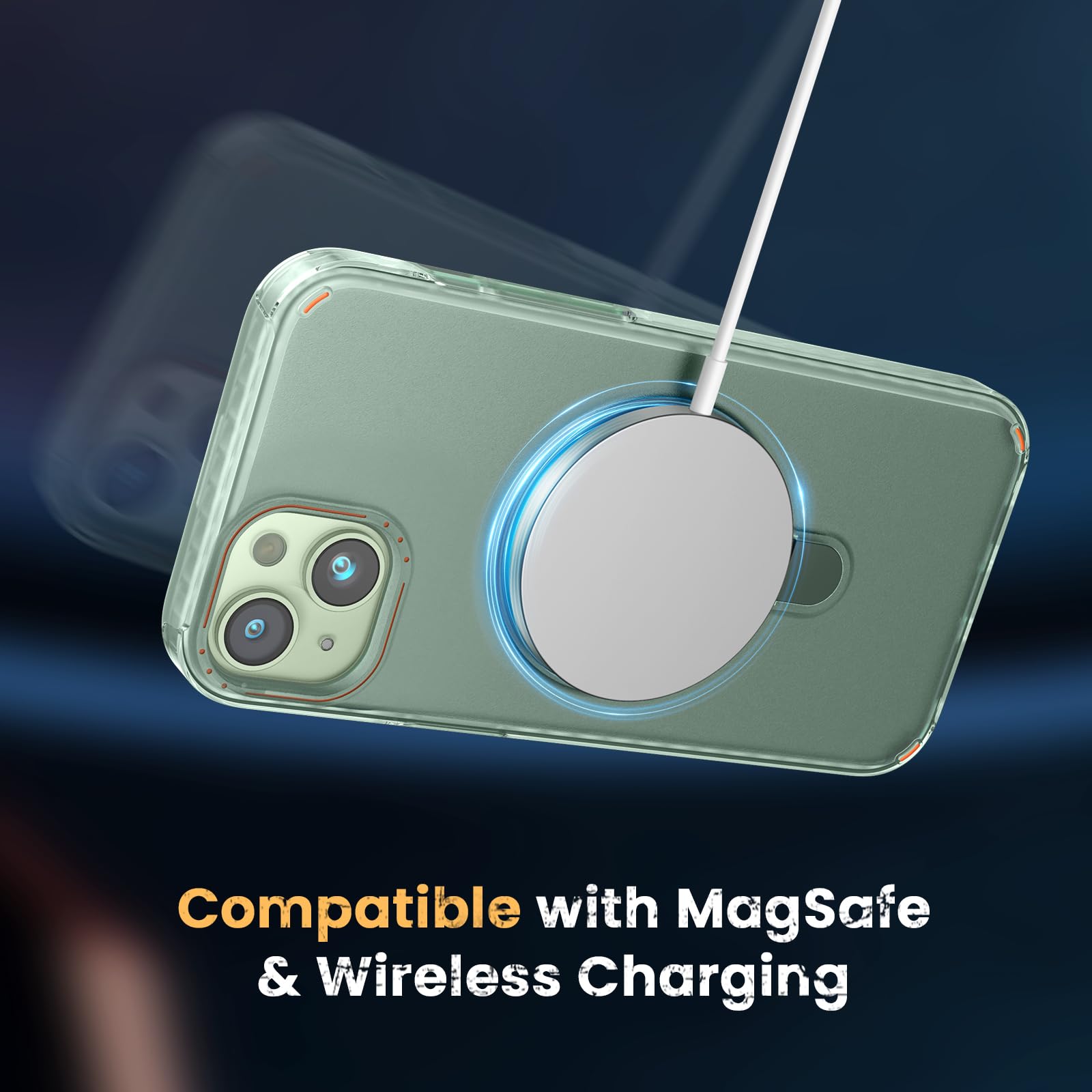 Diaclara Designed For Iphone 15 Plus Case With Stand, [With Privacy Screen Protector] [Anti Spy] [Military Grade Drop Protection