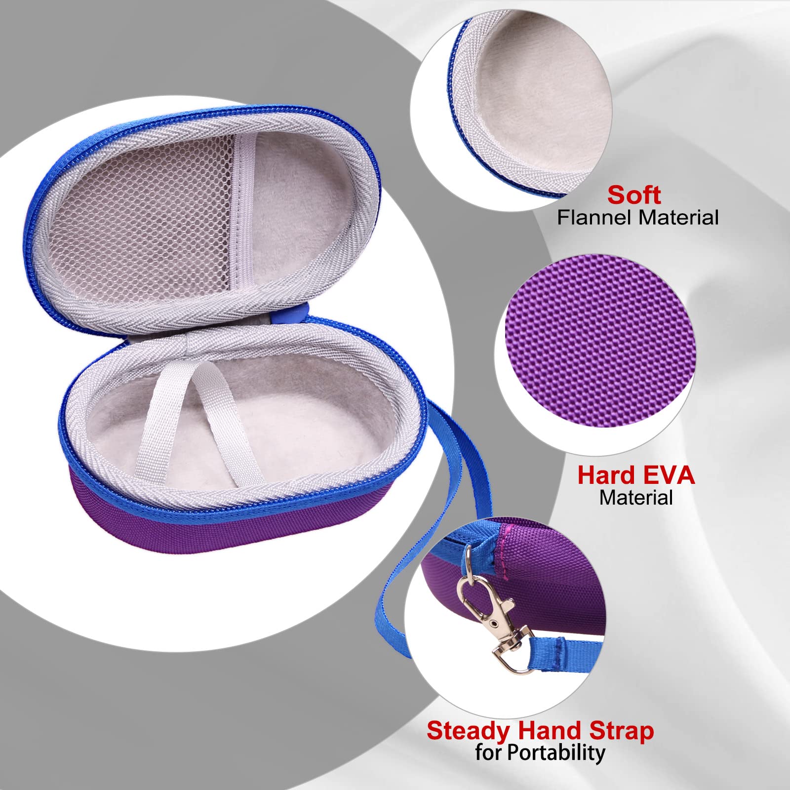 Ltgem Case Compatible With Logitech Pop & Pebble Mouse 2 M350S/M350/M355/M340/I345 Mouse, Purple