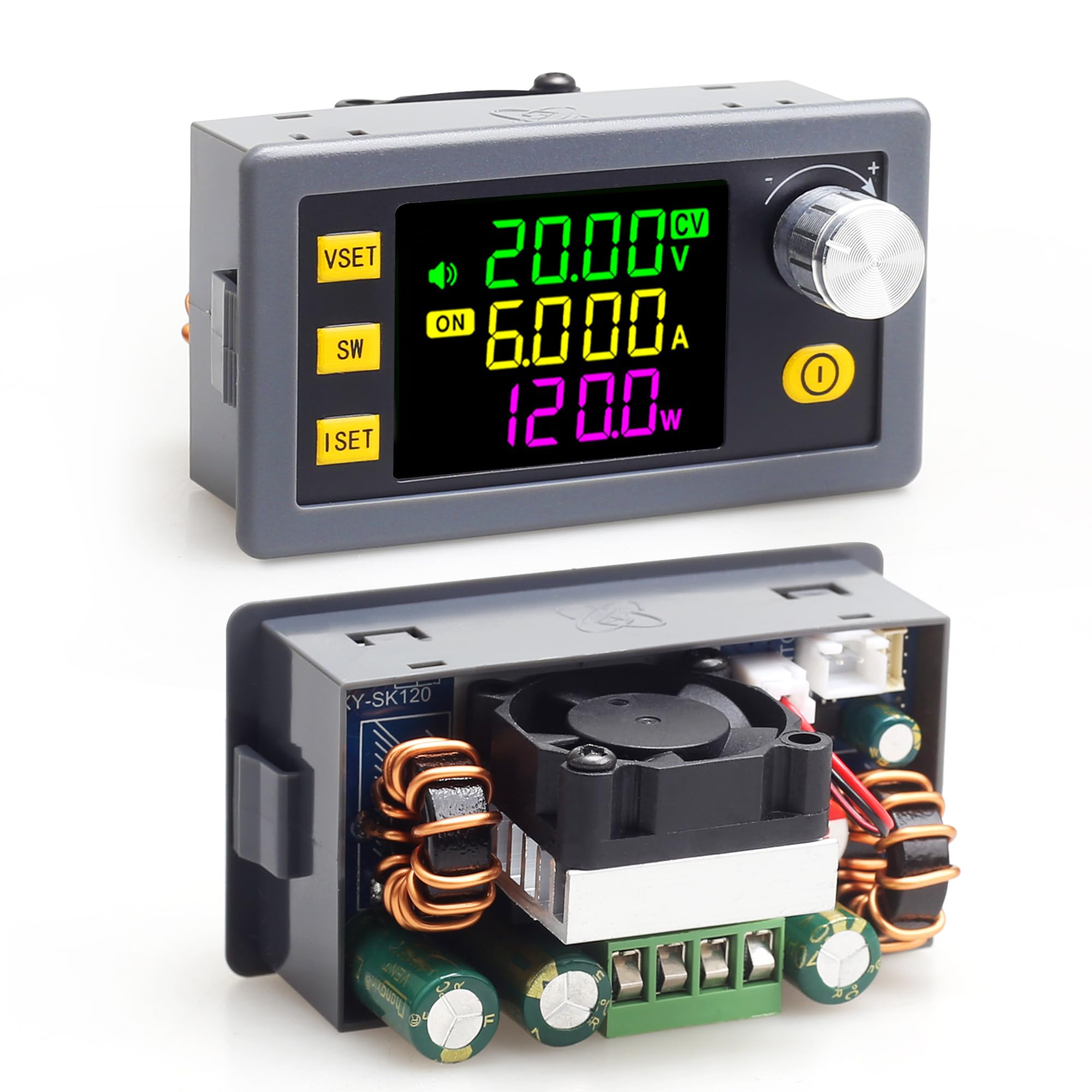 Sk 120 120W Buck Boost Power Converter Cc Cv 6 36V To 0 36V With Color Display Dc To Dc Power Converter 5V 6V 12V 24V Power Modu