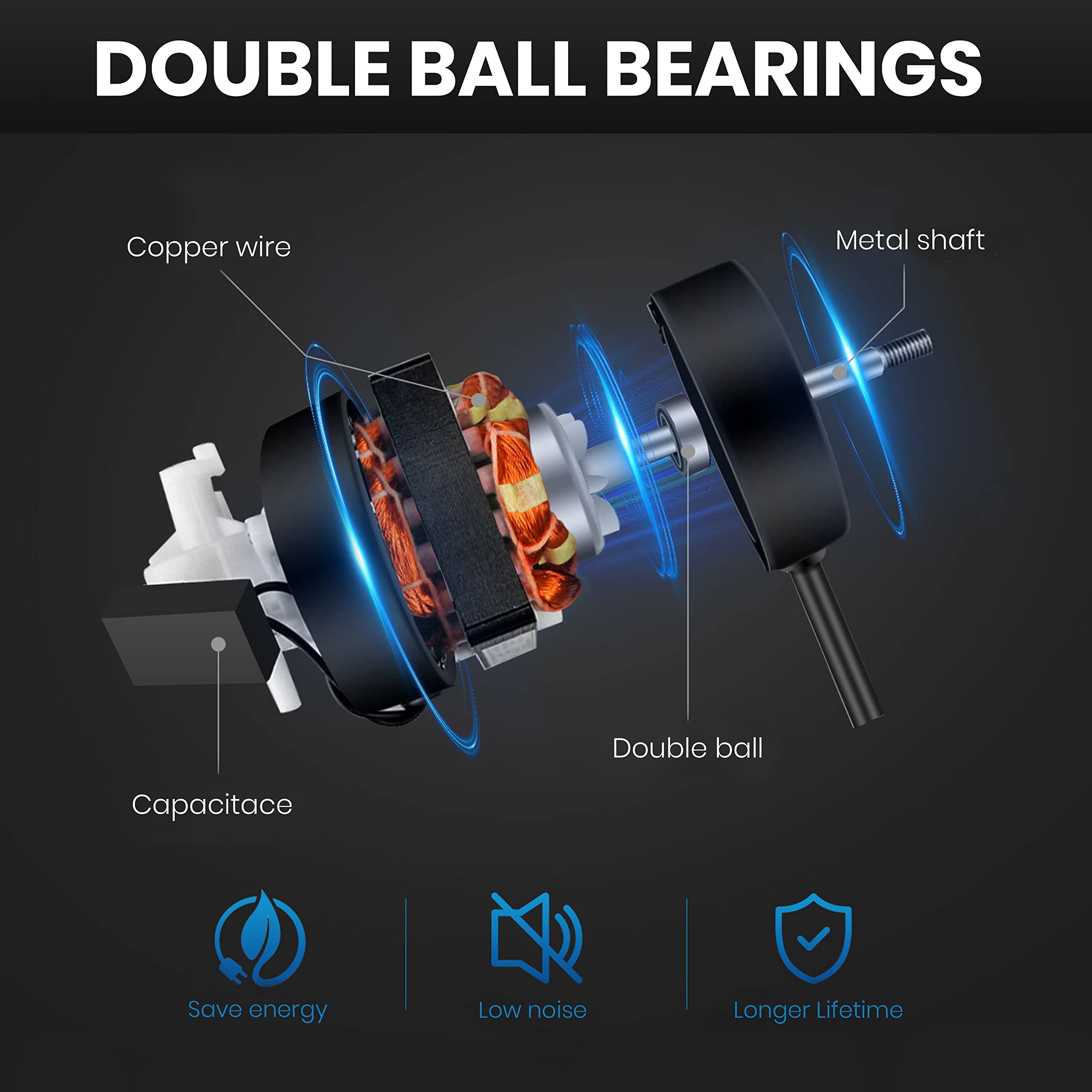 Simple Deluxe 20 Inch High Velocity Wall Mount Fan With Rack, 3 Speed Industrial/Commercial Metal Ventilation Fan,2 Pack