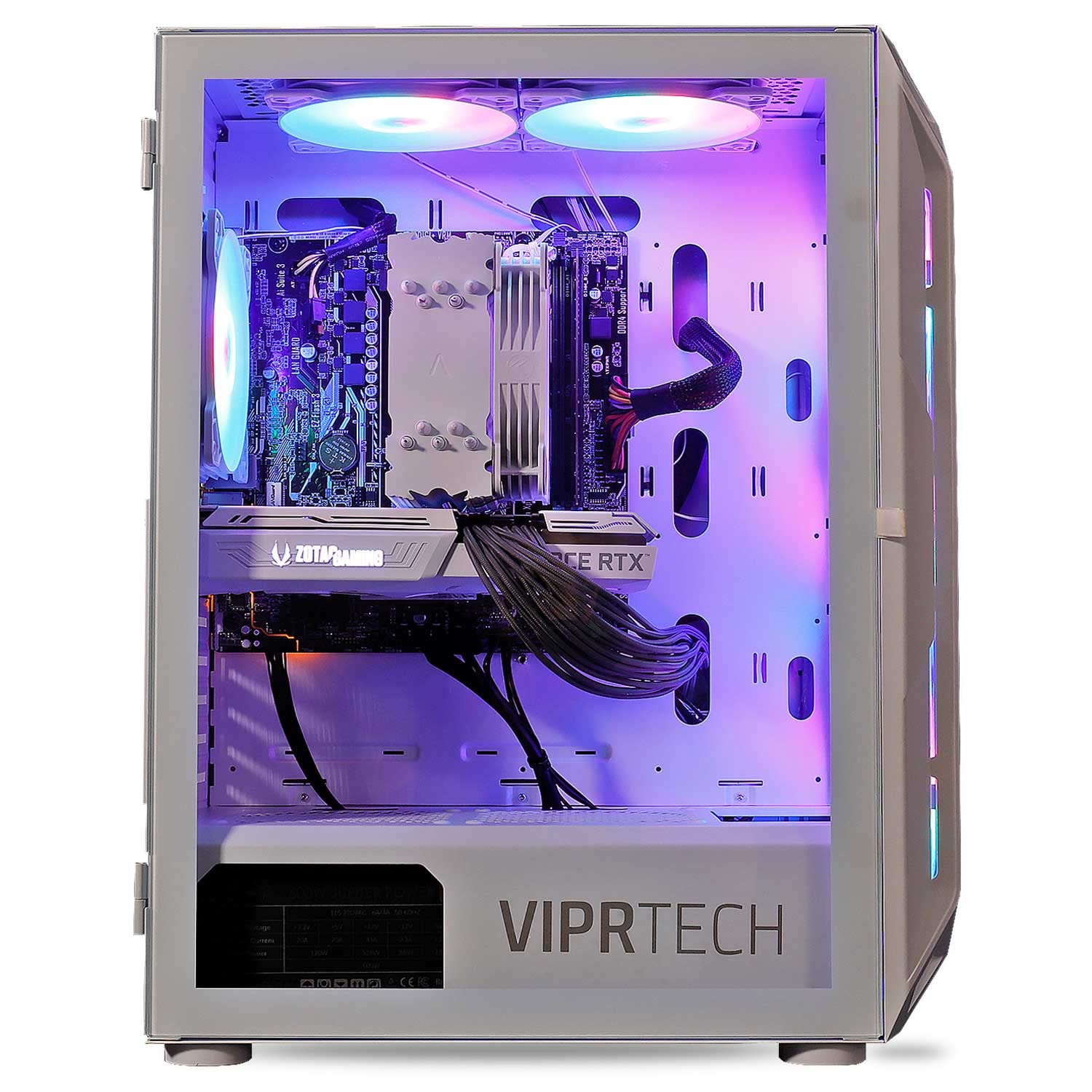 Viprtech Ghost Gaming Pc Desktop Computer - Amd Ryzen 5 5600G (12-Lcore 4.4Ghz), Rtx 3060 12Gb, 16Gb Ddr4 Ram, 512Gb Nvme Ssd, V