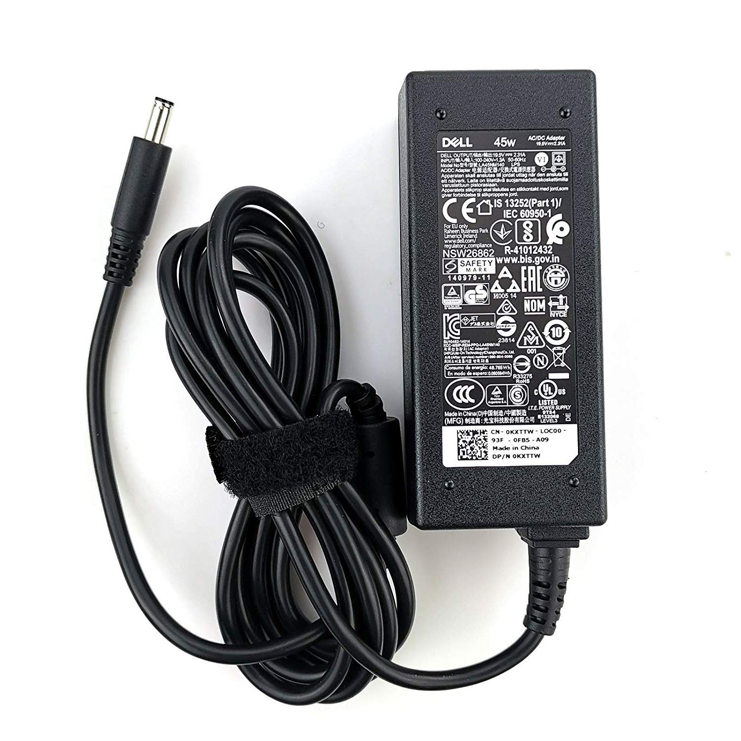 New Genuine Inspiron 11 13 14 15 Laptop Charger 45W(Watt) Slim Ac Power Adapter(La45Nm140/0Kxttw/0285K) For Dell Inspiron 3000 5