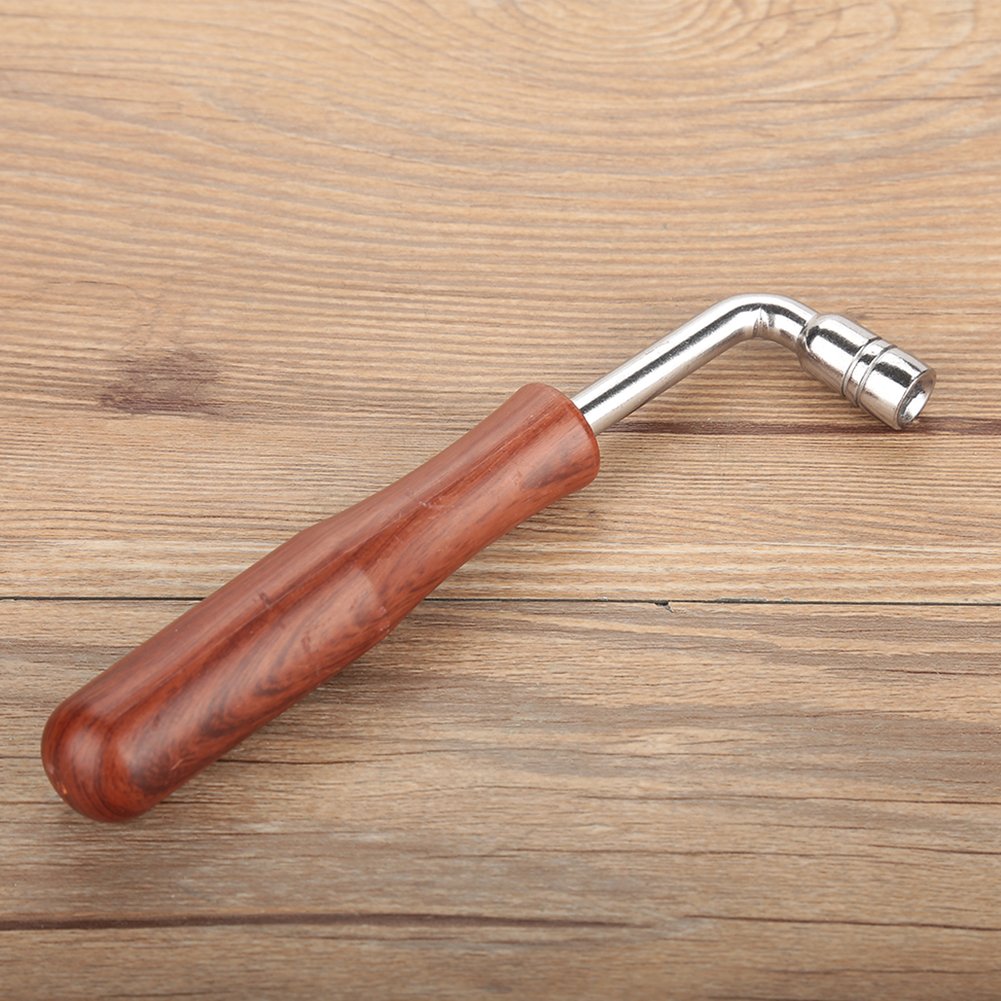 String Tuner Piano,Professional Piano Tuner Spanner L Shape Piano Tuning Hammer Lever Wrench Hardwood Handle Guzheng Repair Tool