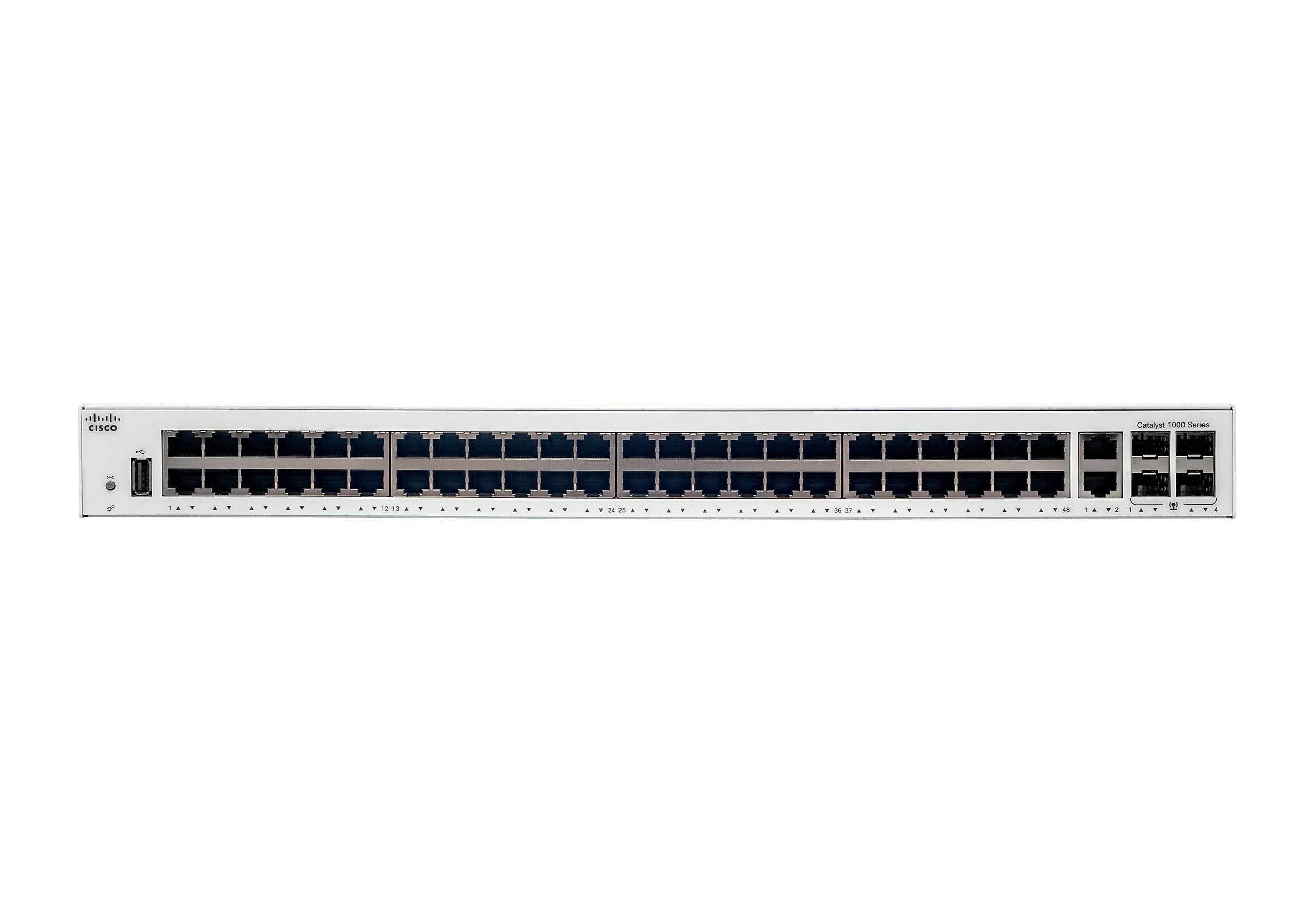 Cisco Catalyst 1000 48T 4G L Network Switch, 48 Gigabit Ethernet Ports, 4 1G Sfp Uplink Ports, Enhanced Limited (C1000 48T 4G L)