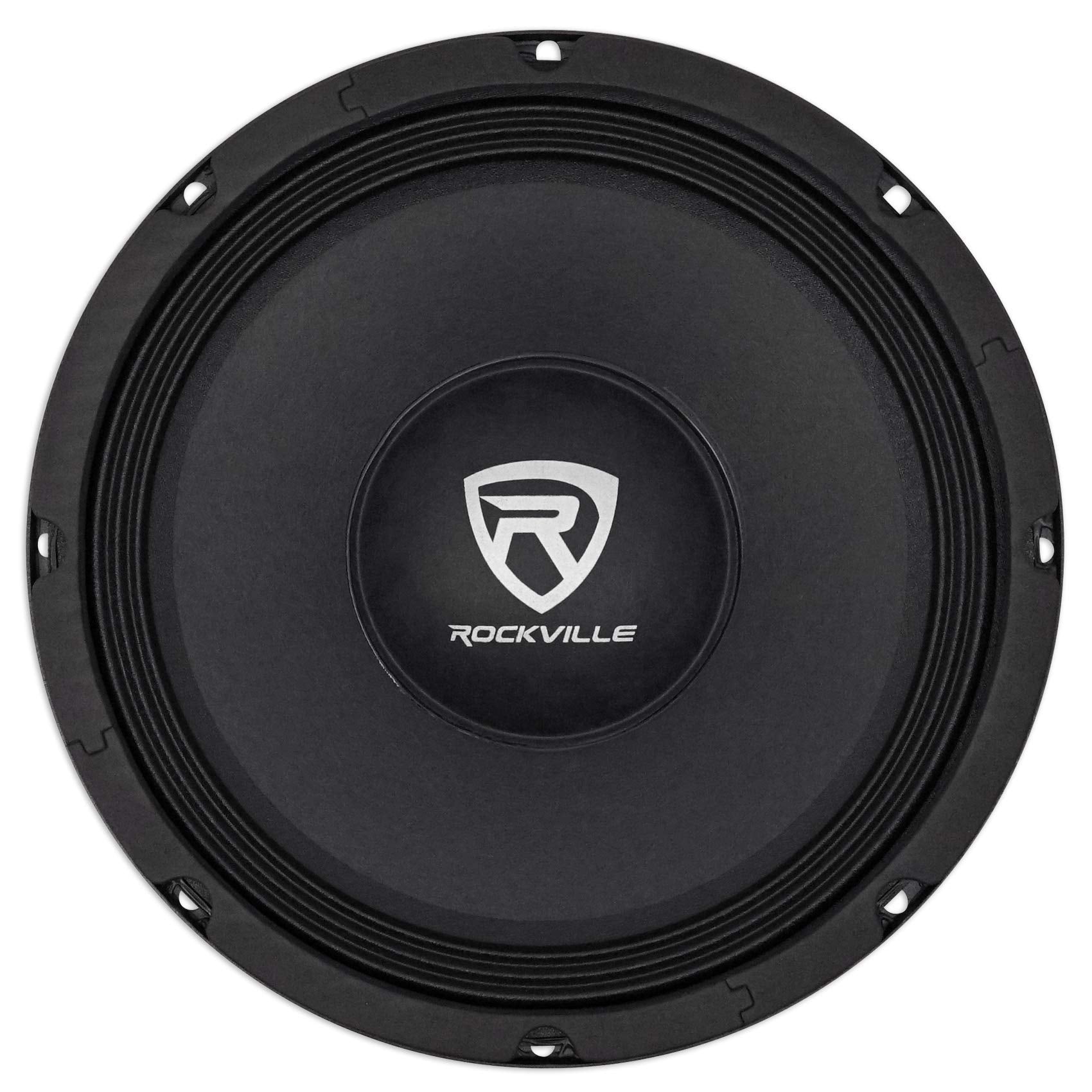 Rockville RM108PRO 10 600 Watt 8 Ohm SPL Car Midrange Mid-Bass Pro Speaker