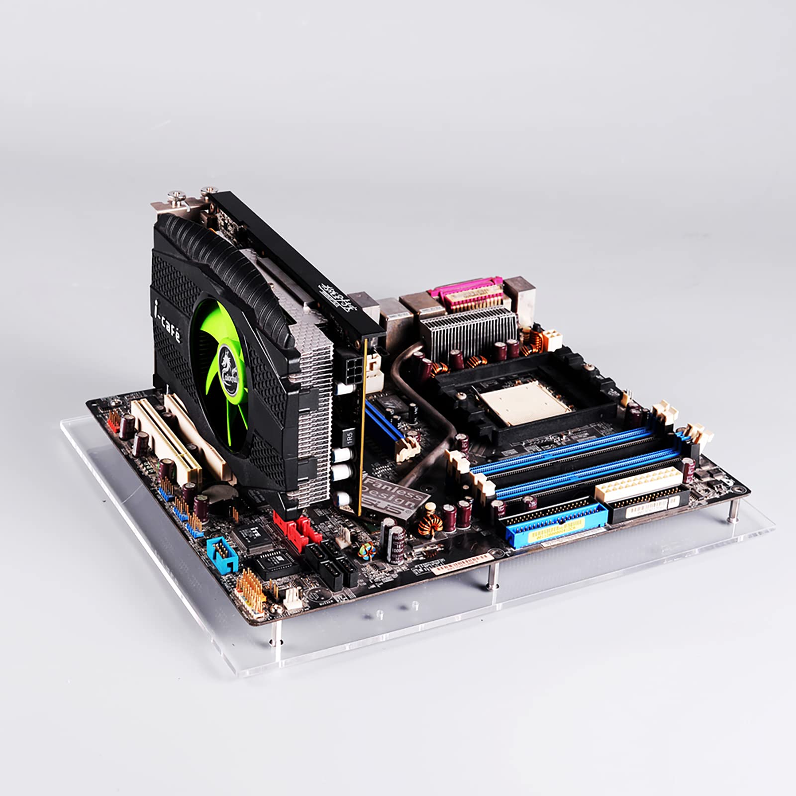 Pc Open Frame Test Bench Mini Itx Motherboard Overlock Computer Case Diy Mod Base Transparent Acrylic Stand