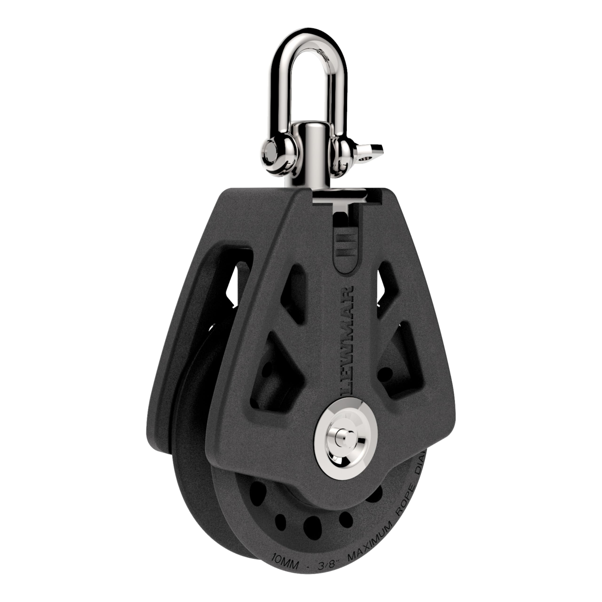 Lewmar 60Mm Synchro Block Single, 1,760 Lb Working Load Limit, Accommodates 5/16'' - 3/8'' Lines, High-Density Free-Spin Bearing,WBIASB00EVIP1EM