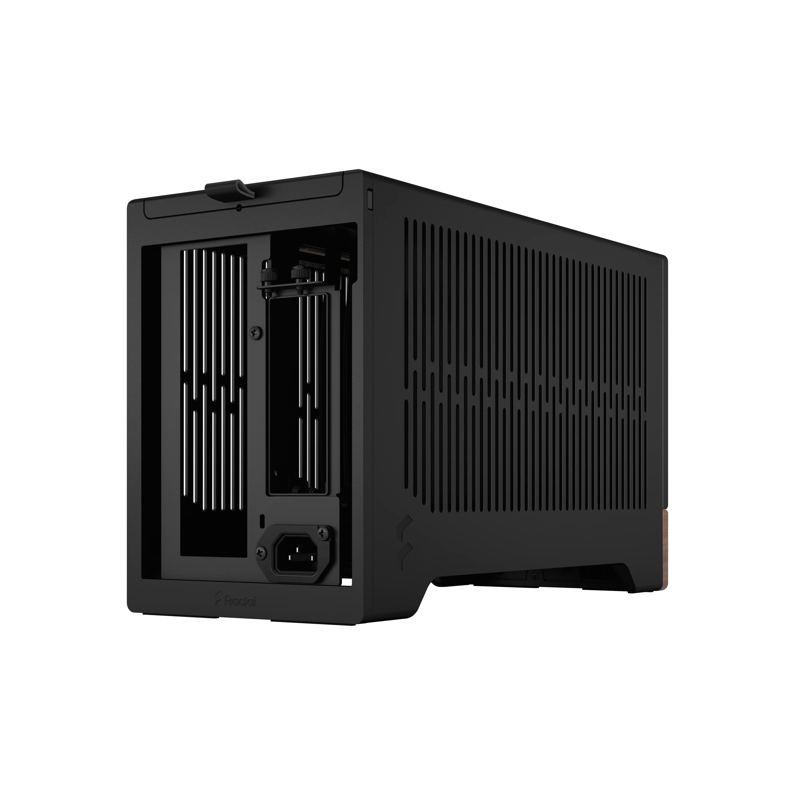 Fractal Design Terra Graphite   Wood Walnut Front Panel   Small Form Factor   Mini Itx Gaming Case   Pcie 4.0 Riser Cable   Usb