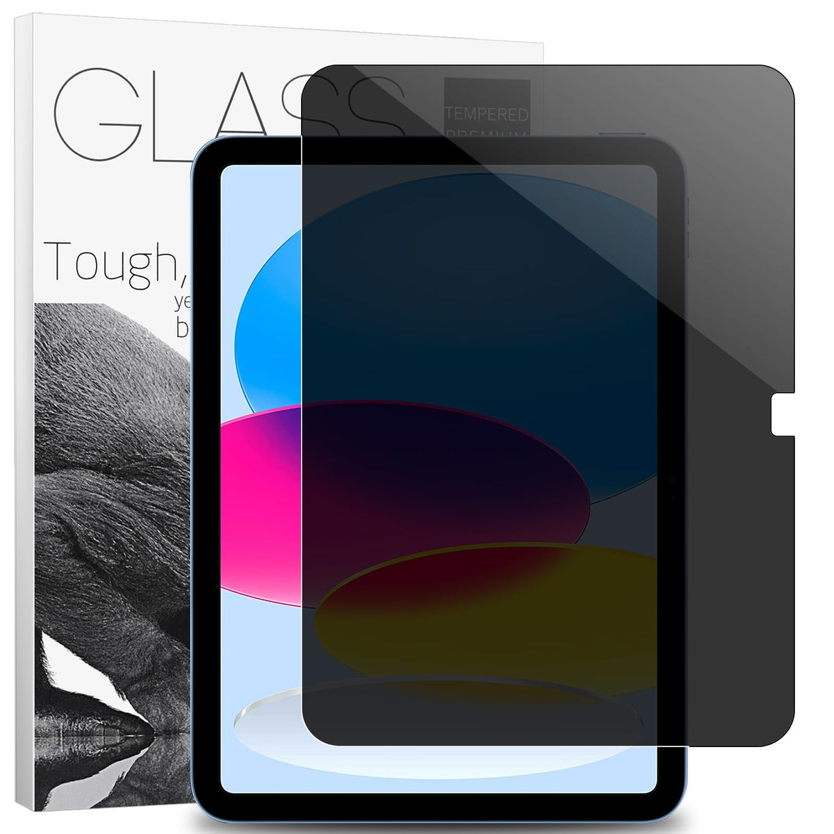 Ipad 10.9 Inch Tablet (2022 Release, 10Th Generation, A2696/A2757/A2777) Privacy Screen Protector, Scratch Resistant 9H Duromete