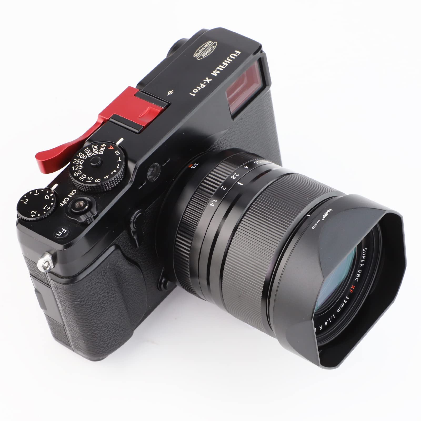 Haoge Lens Hood Metal Square Bayonet For Fujinon Xf16 50Mm F2.8 4.8 R Lm Wr,Fujifilm Xf33Mm F1.4 R Wr Lens, Fuji Xf 33Mm F/1.4 R