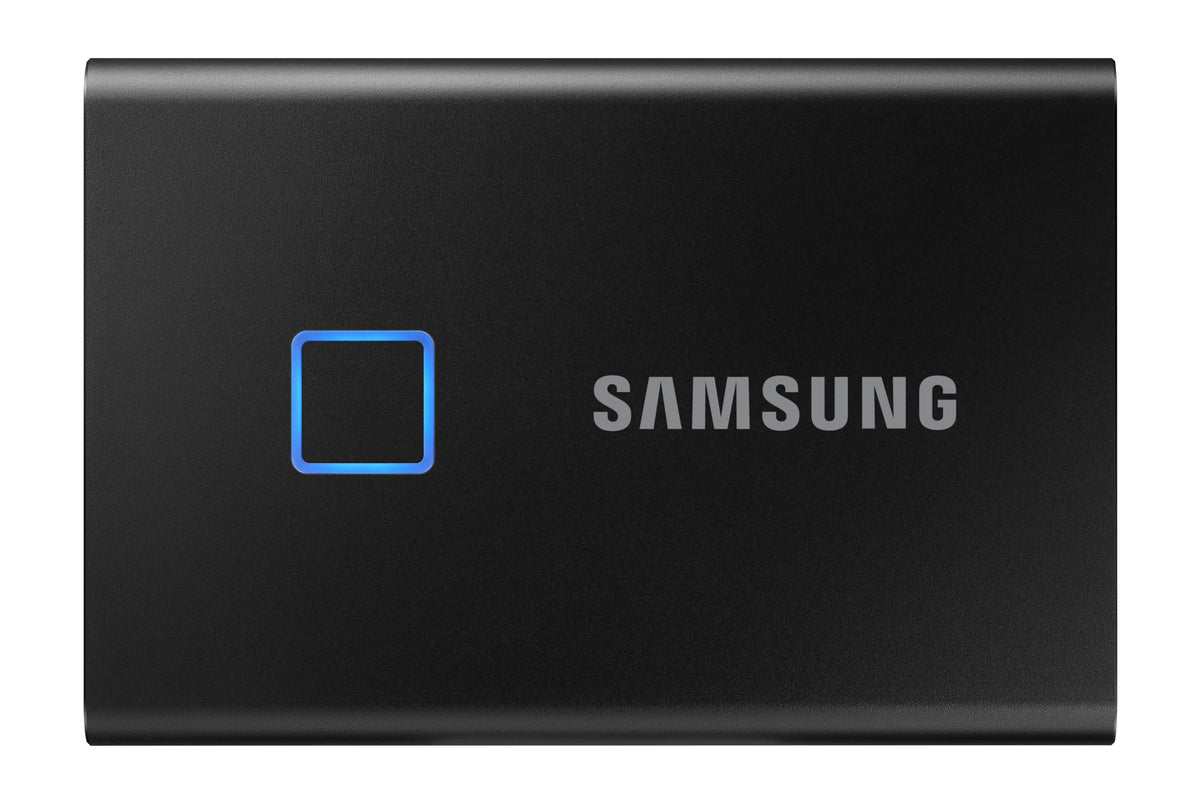 Samsung T7 Touch Portable Ssd   1 Tb   Usb 3.2 Gen.2 External Ssd Metallic Black (Mu Pc1T0K/Ww)