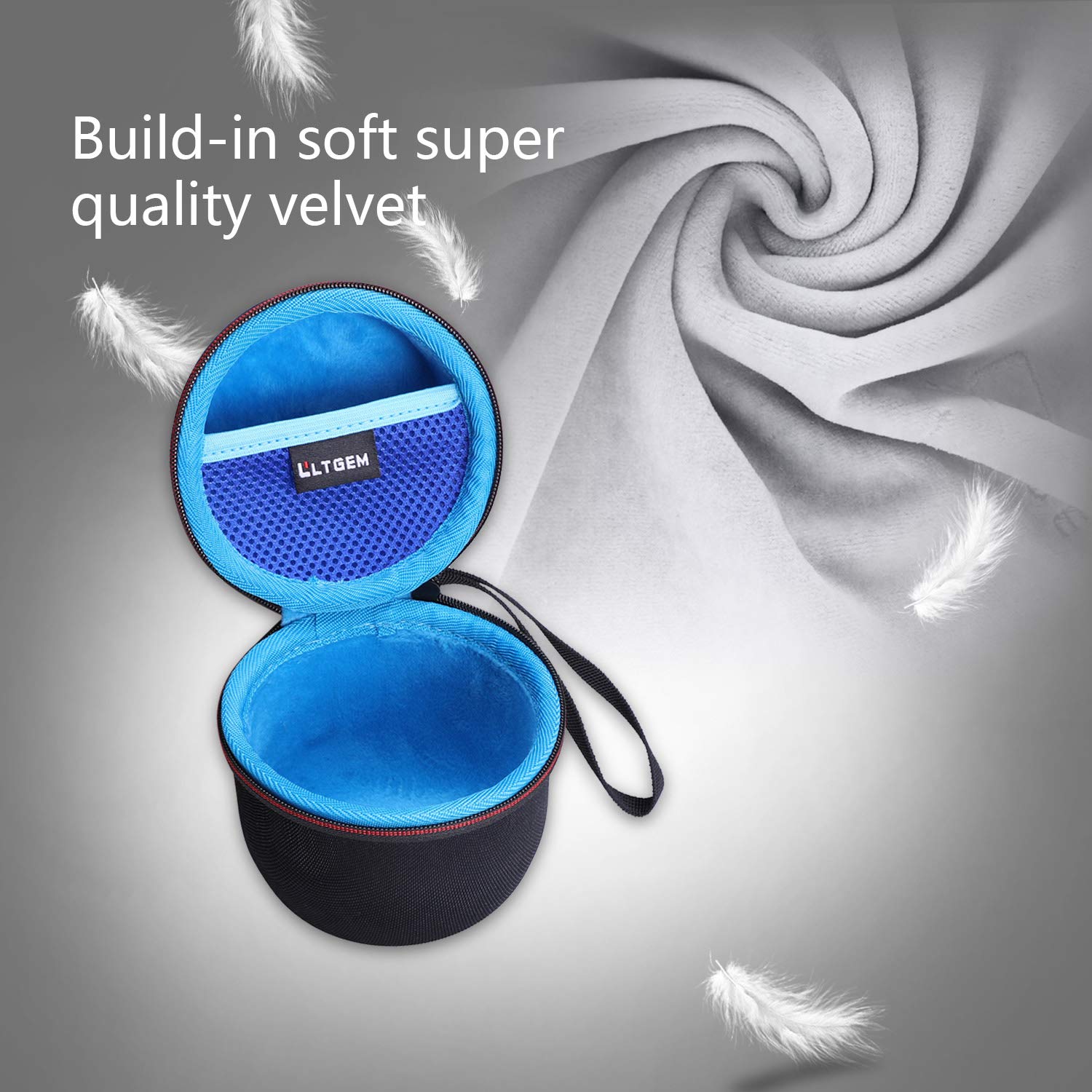 Ltgem Case Compatible With Ultimate Ears Wonderboom 4/3/2 Portable Waterproof Speaker, Black+Blue