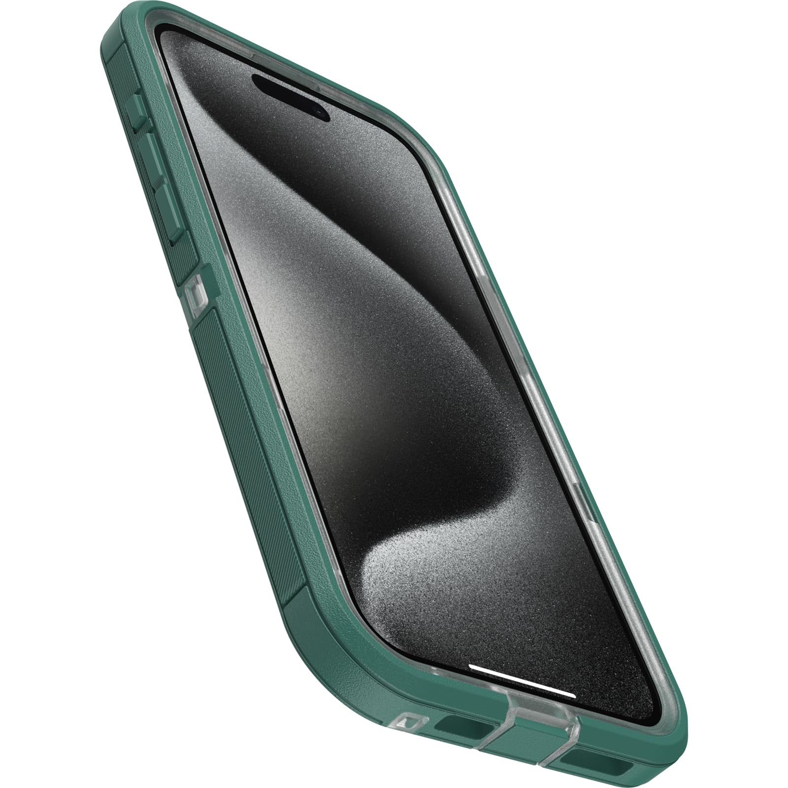 Otterbox Iphone 15 Pro Max (Only) Defender Series Xt Clear Case   Velvet Evergreen (Clear), Screenless, Rugged, Snaps To Magsafe
