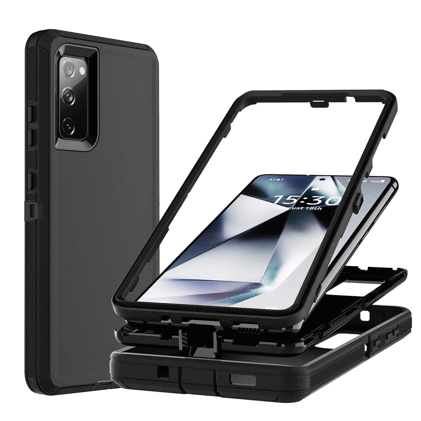 Ylzhe for Samsung Galaxy S20 FE-5G Case, Galaxy S 20 FE 5G Cases 3 in 1 Shockproof TPU Hard PC Bumper Shockproof Drop Protection