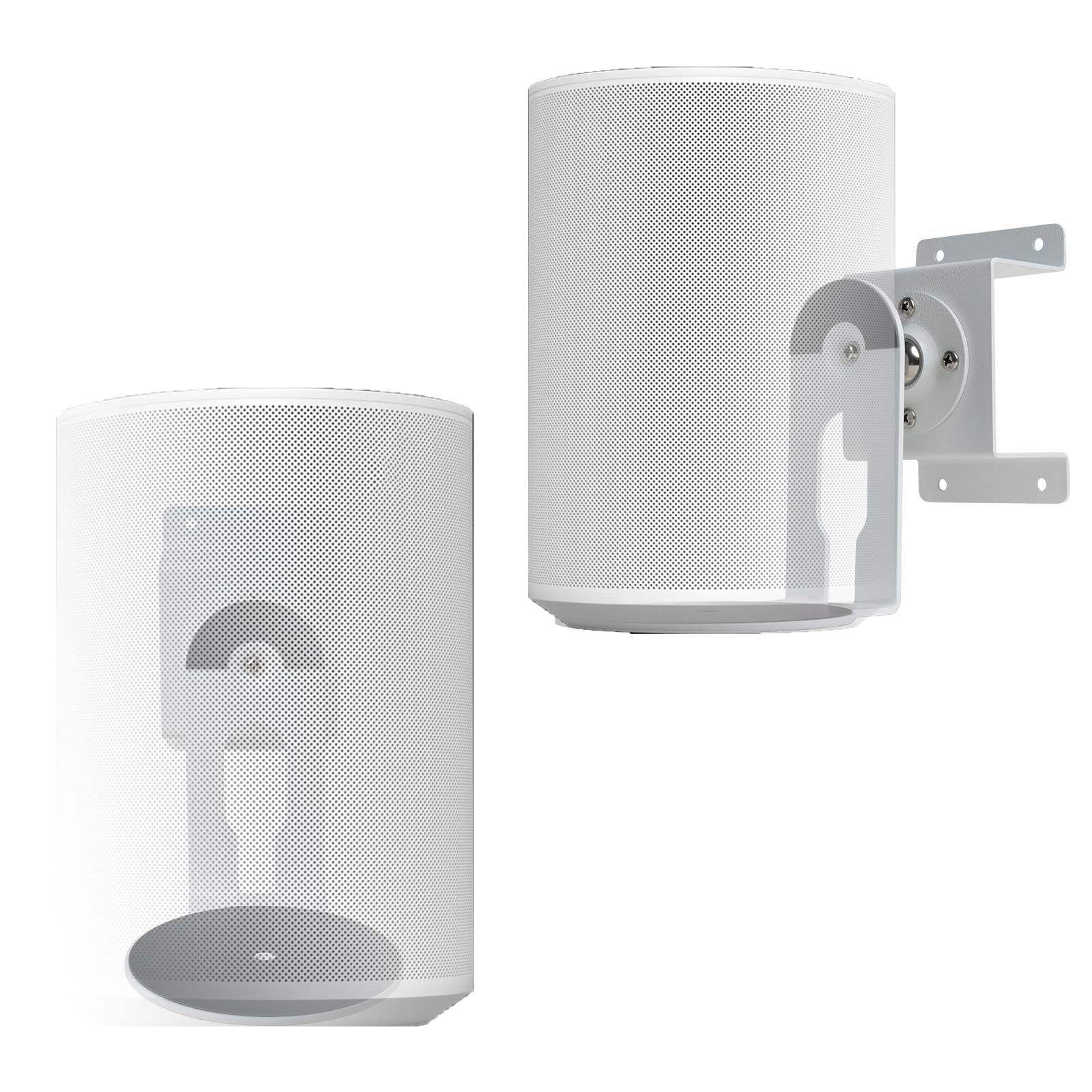 Shinar Metal Wall Mount Compatible With Sonos Era 100 Swivels Up To 360 / Tilts  70 / +70 Rotation Without Adjusting Screws Max.