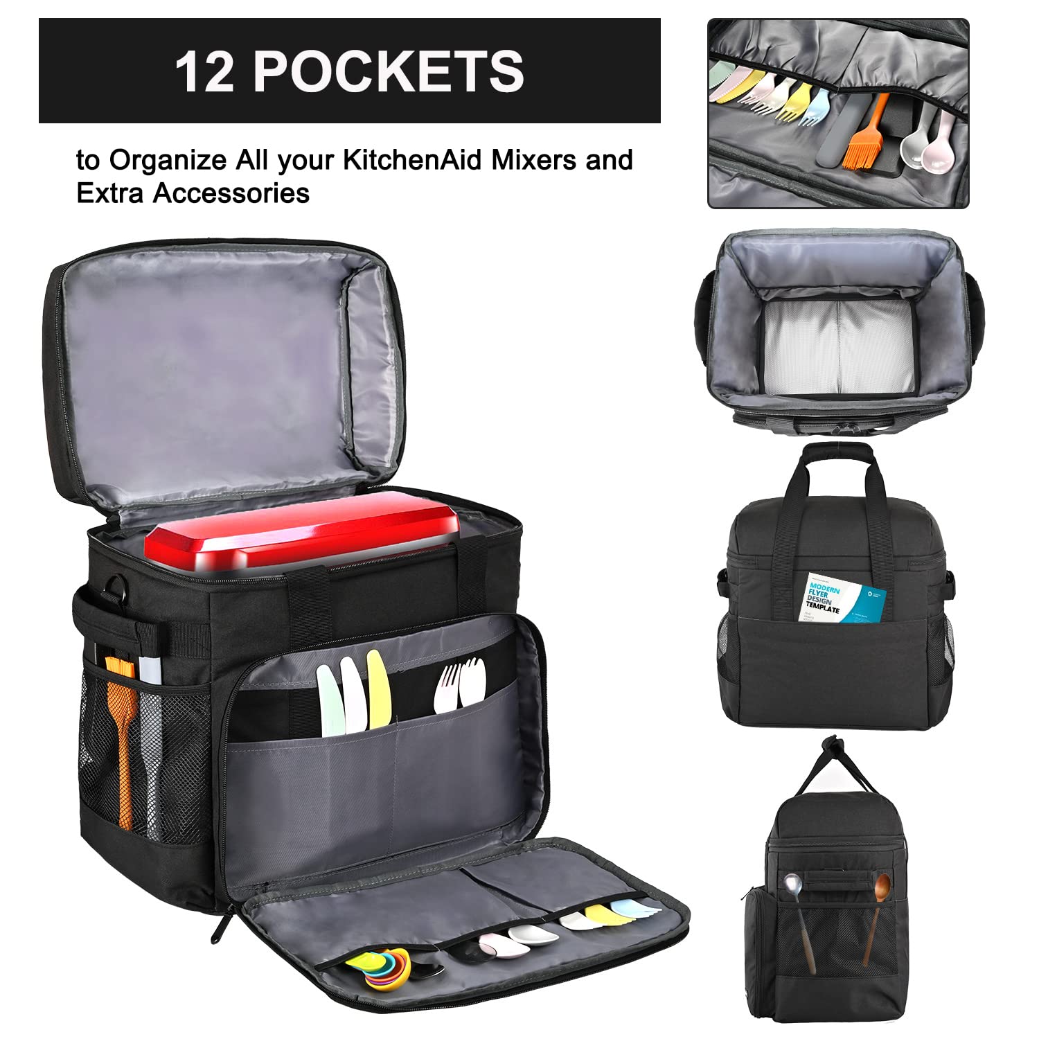 Leforz Carrying Bag Compatible For Kitchenaid Mixers (6 8 Quart) And Extra Accessories,Storage Bag Only