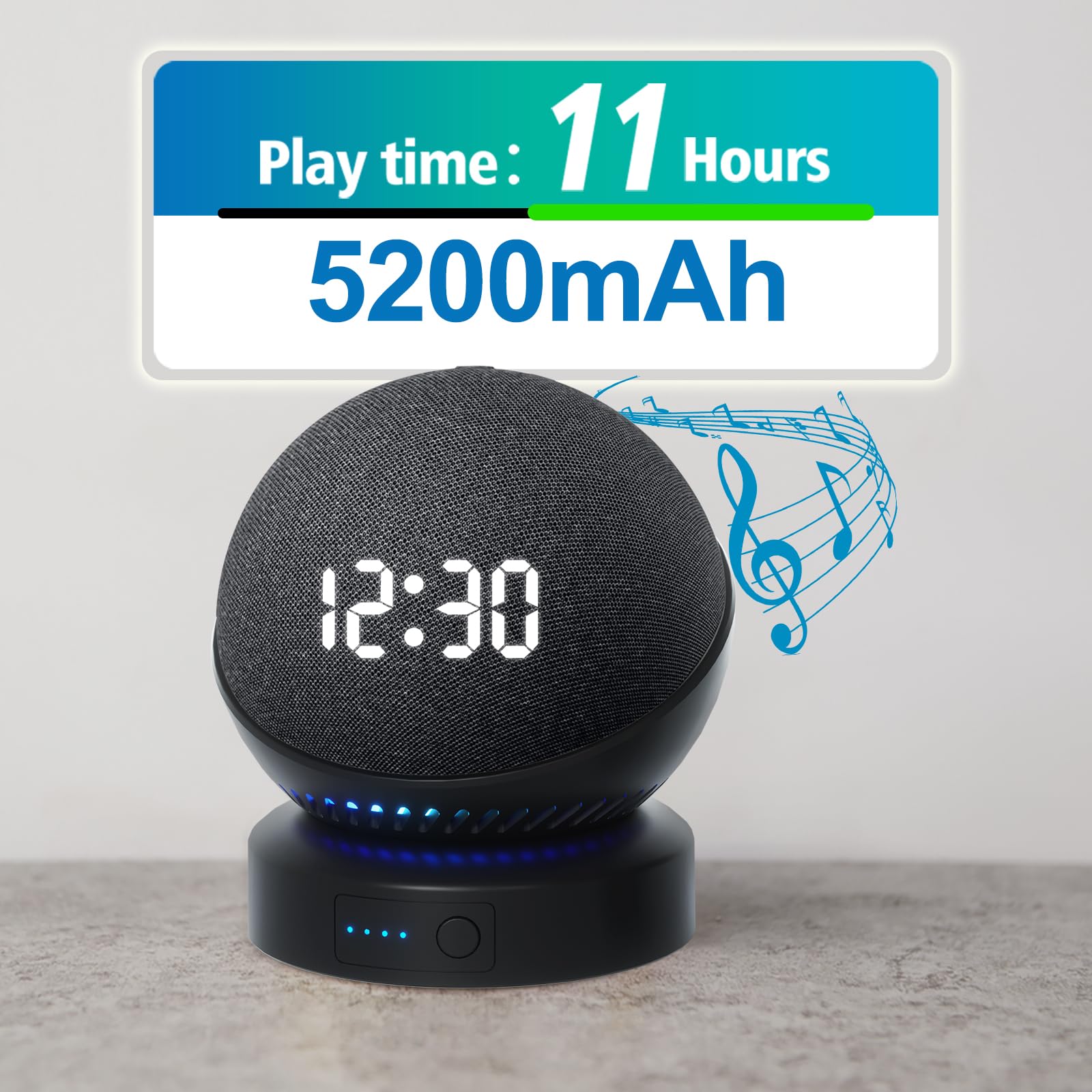 Battery Base For D0/T 4Th & 5Th Generation Portable D0/T 5Th Gen And Google Nest Wifi Battery Base Stand, Not Including The Spea