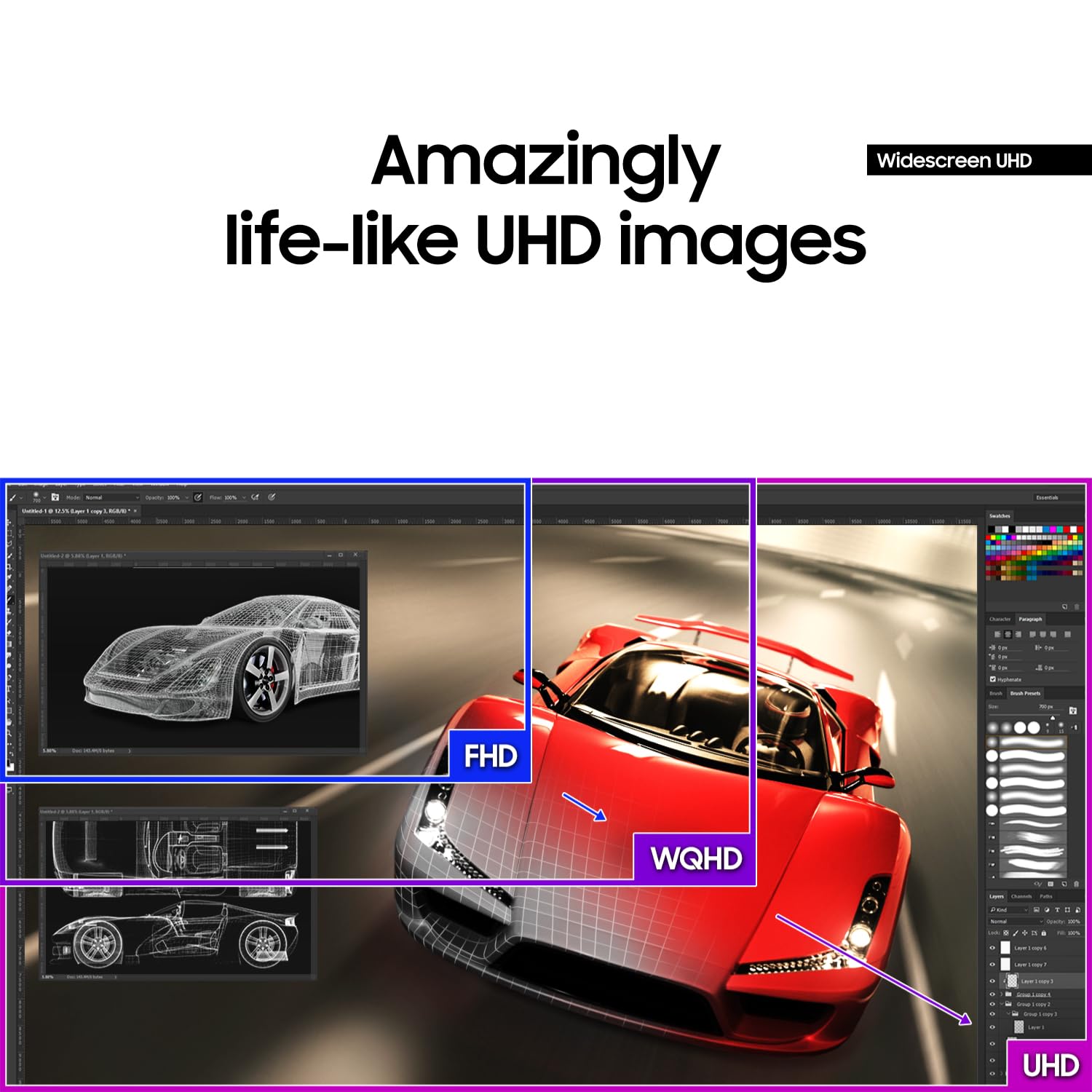 Samsung 32 Inch Uj59 4K Monitor (Lu32J590Uqnxza)   Uhd, 3840 X 2160P, 60Hz, 4Ms, Dual Monitor, Laptop Monitor, Monitor Stand / R